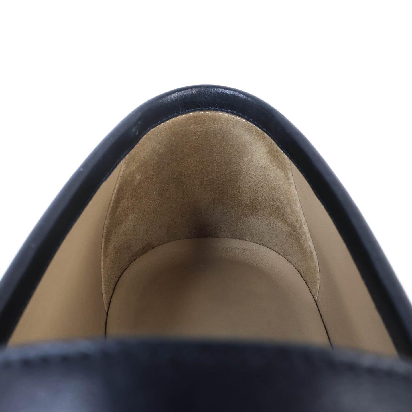 Hermes Loafers Leather Black 42.5