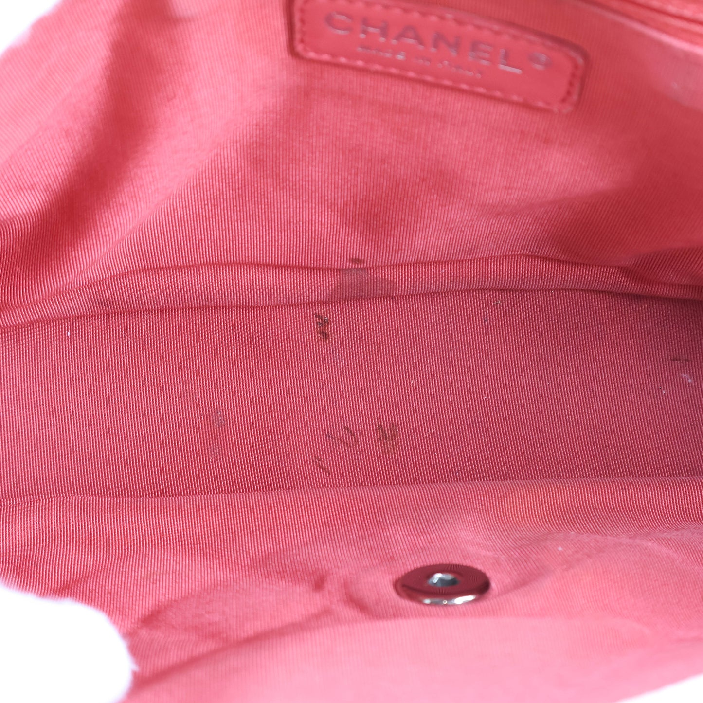 Chanel Flap Quilted Ombre White Red Caviar SHW