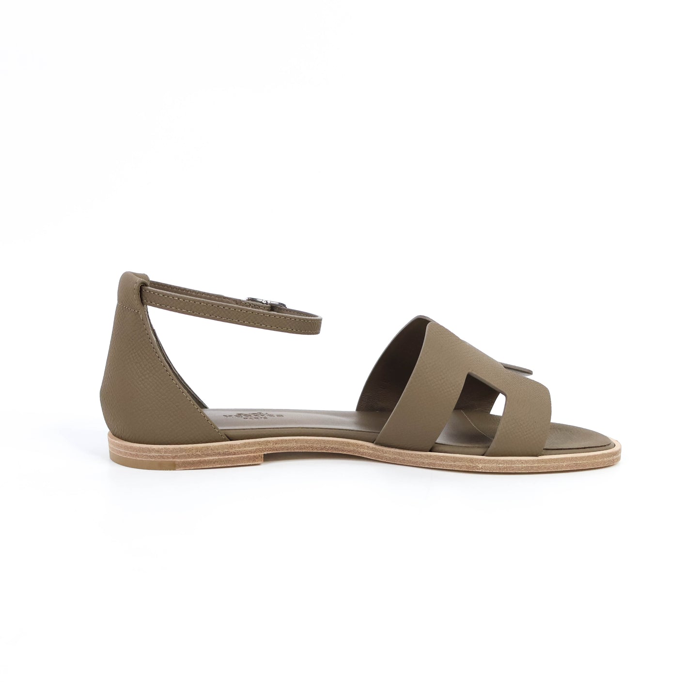 Hermes Santorini Sandals Etoupe 37