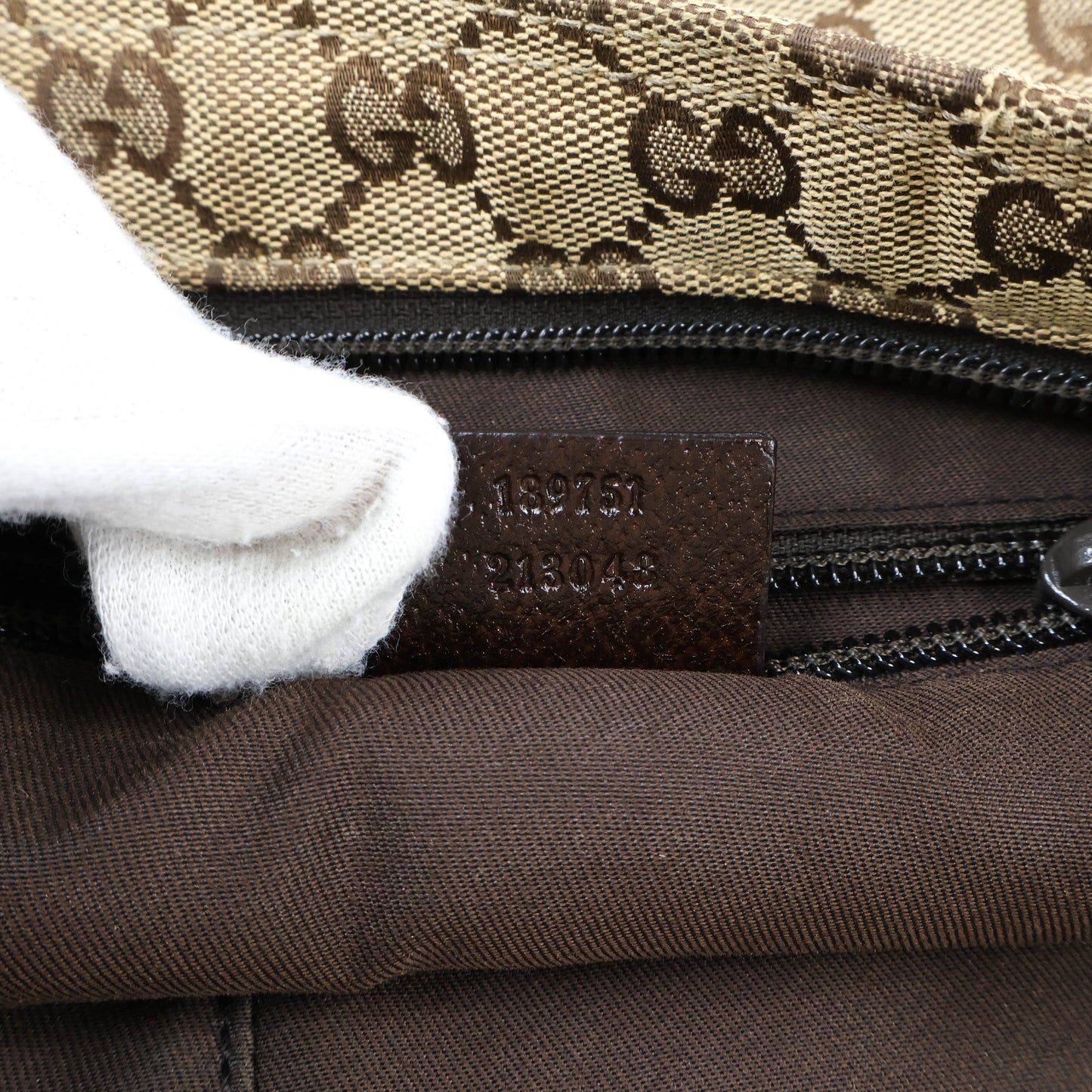 Gucci Messenger Bag Canvas Brown Green/Red