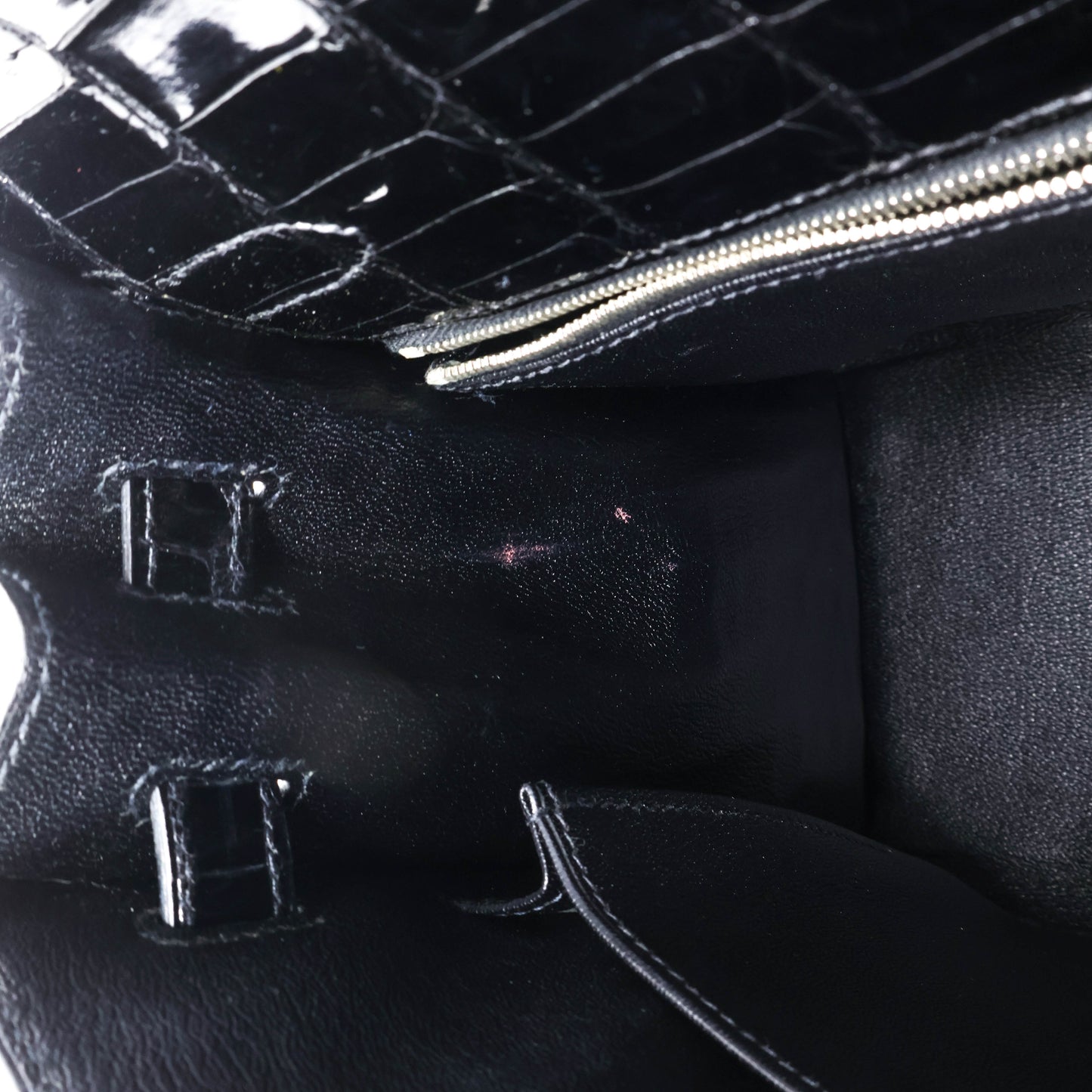 Hermes Kelly32 Black Niloticus shiny