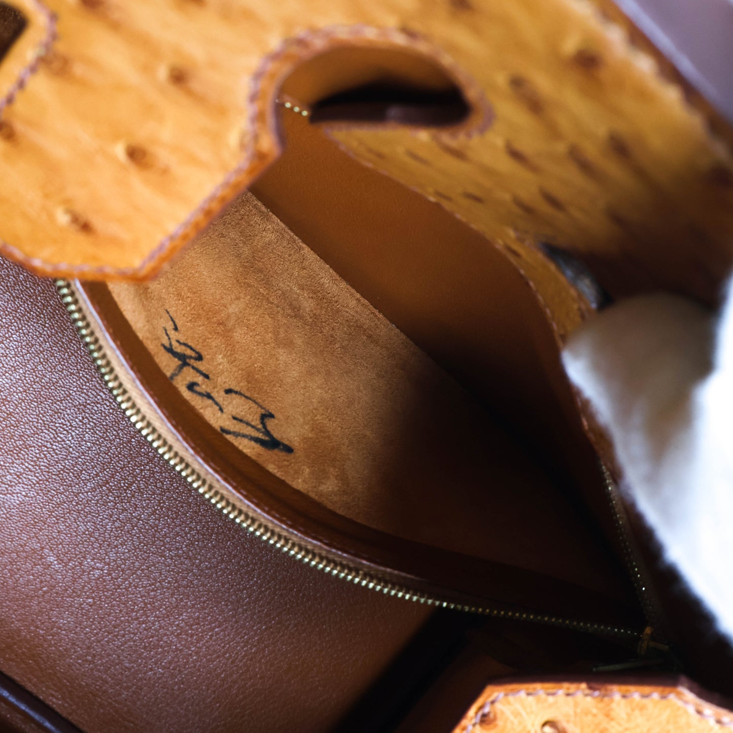 Hermes Birkin 30 Ostrich Cognac