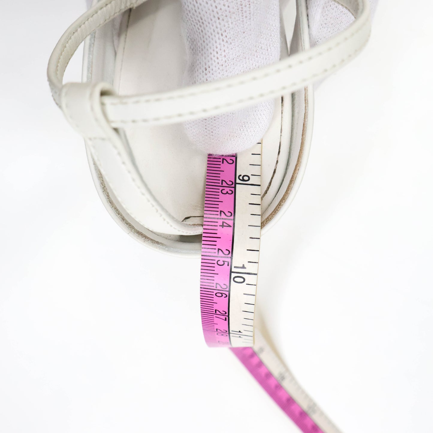 Bottega Sandals Heels Strap White 37.5