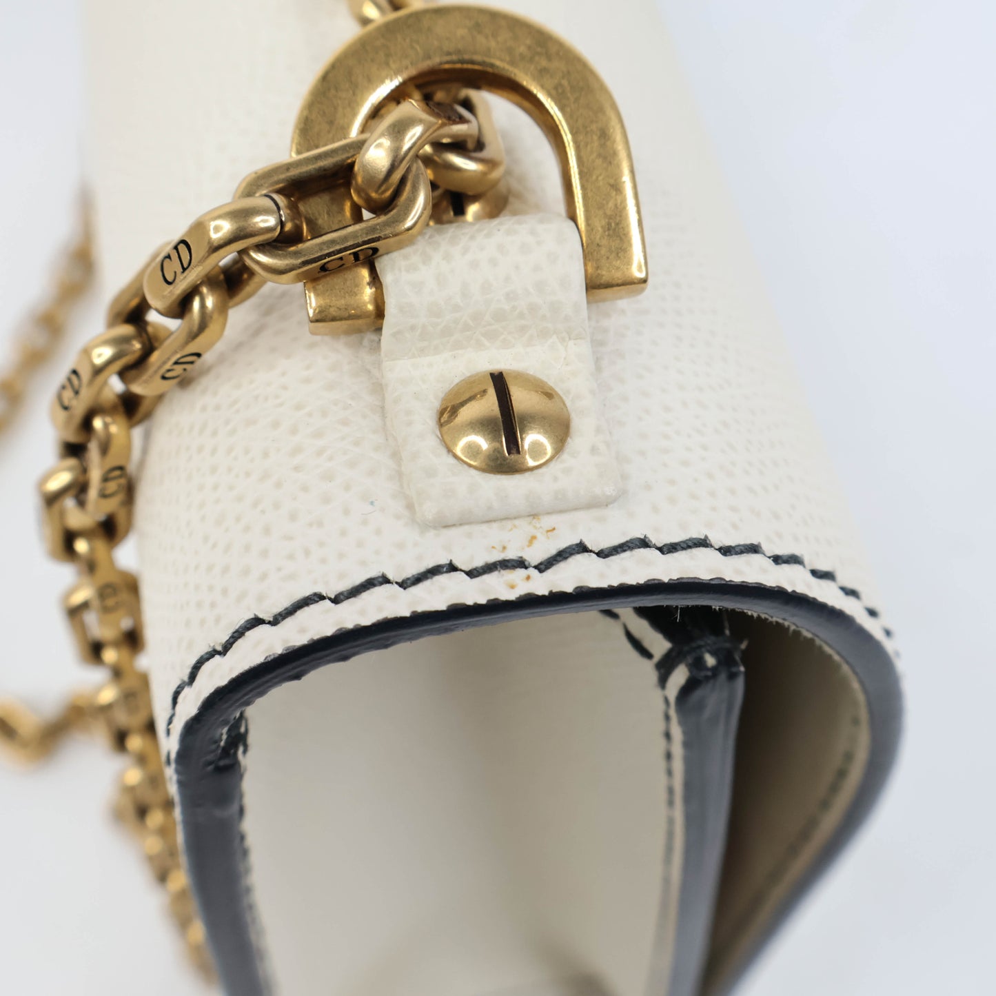 Christian Dior (R)Evolution Medium Flap Bag White