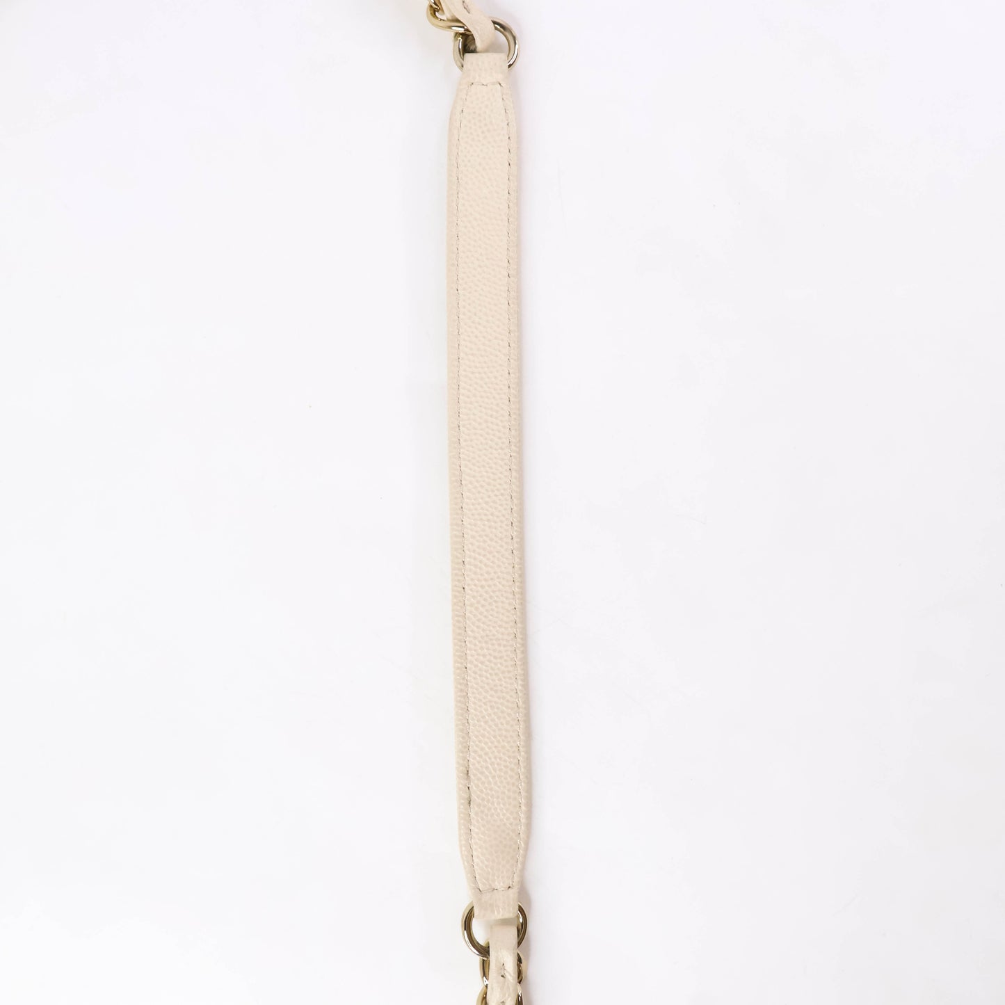 Chanel Filigree Vanity Case White Caviar LGHW