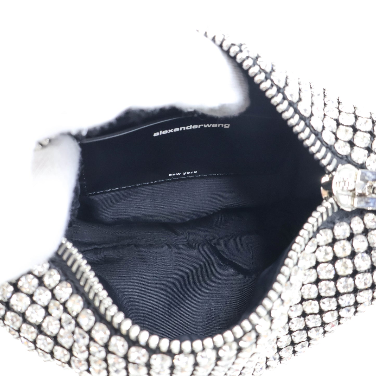 Alexander Wang Pouch Bag Black Crystal