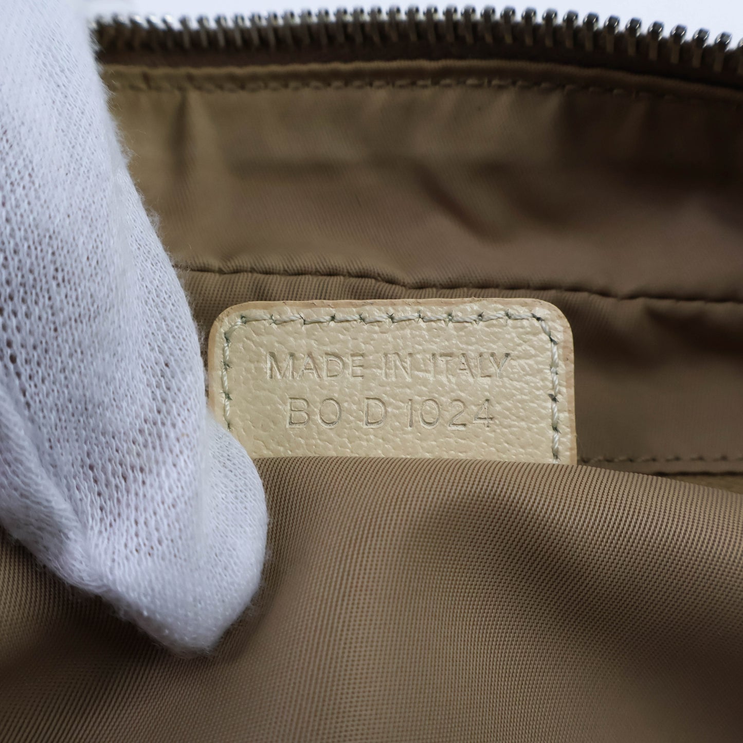 Christian Dior Vintage Crossbody Bag Oblique Beige Flowers