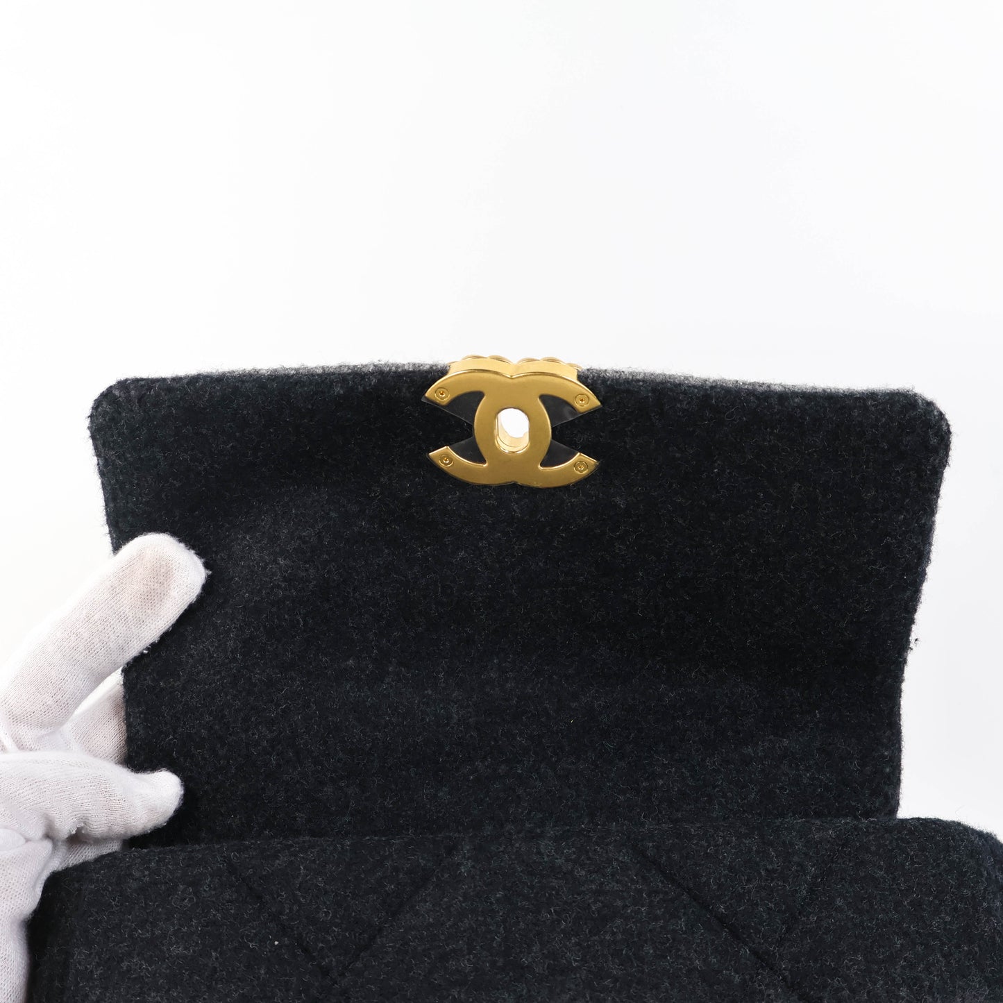 Chanel 19 Wool Ombre Grey