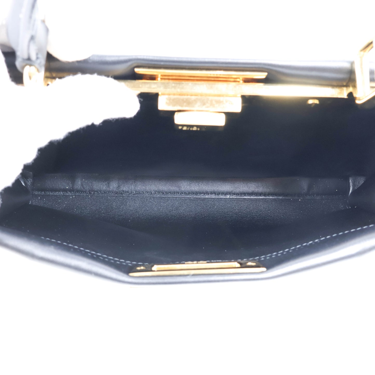 Fendi Peekaboo Medium Black Stud Gold