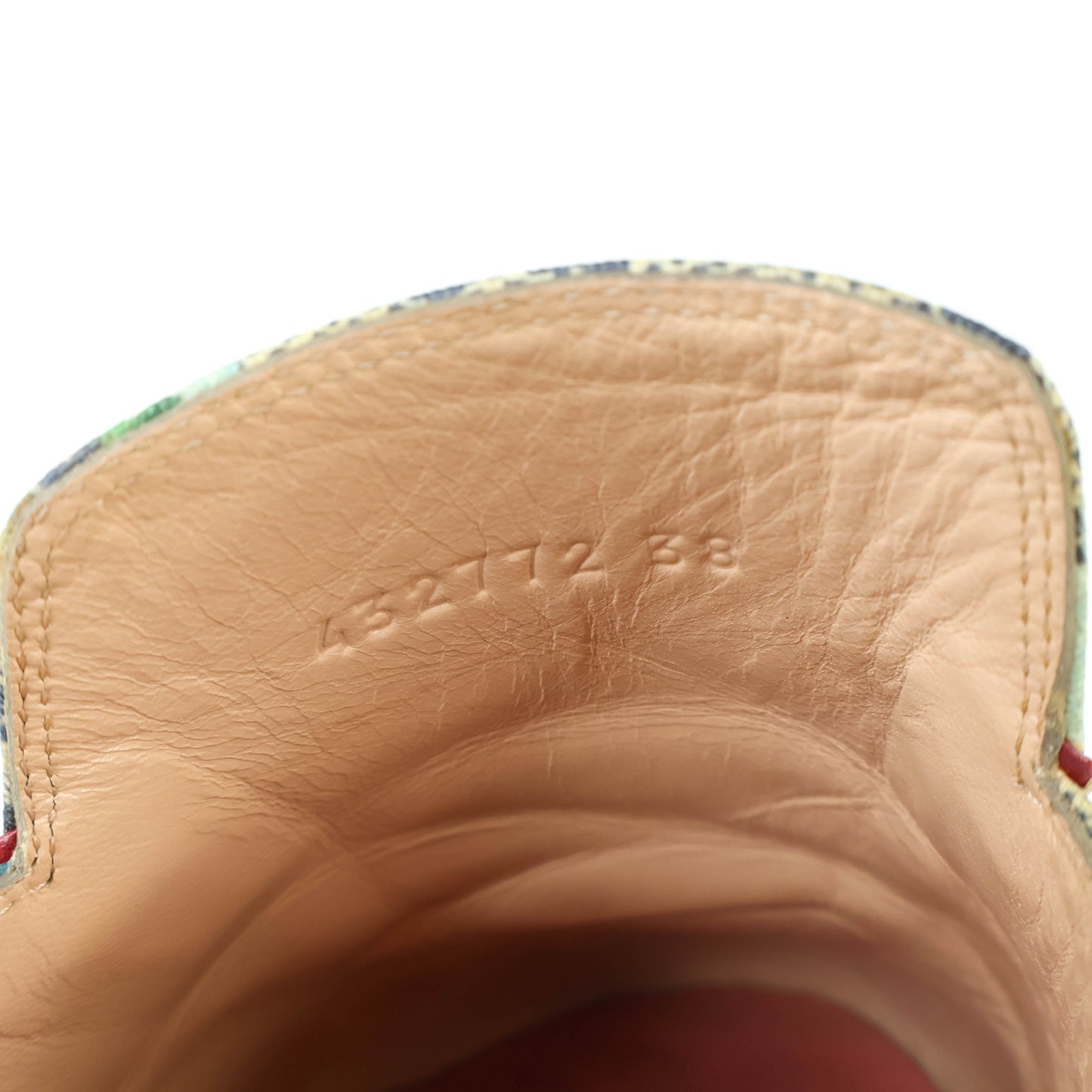 Gucci Horsebit Flat Princetown Floral Blue 38