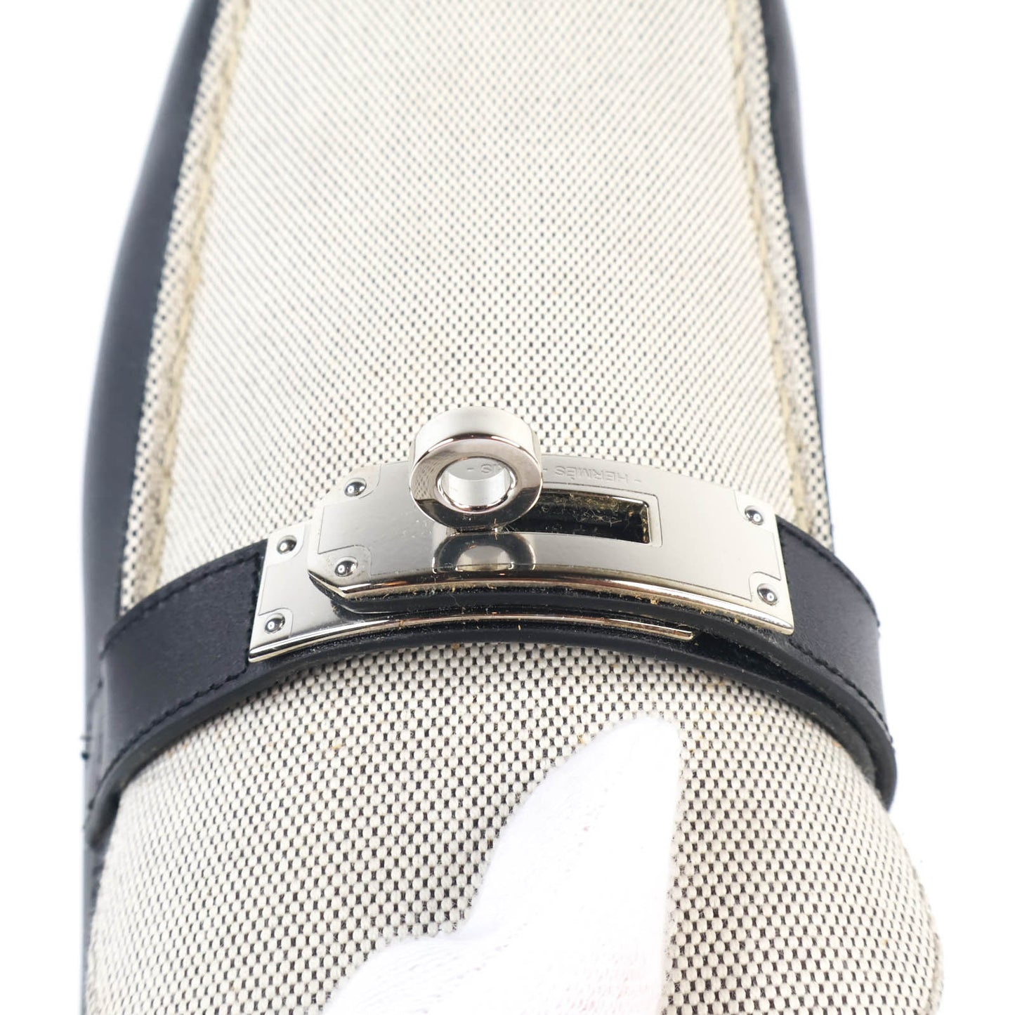 Hermes Destin Loafer Fabric Black 45