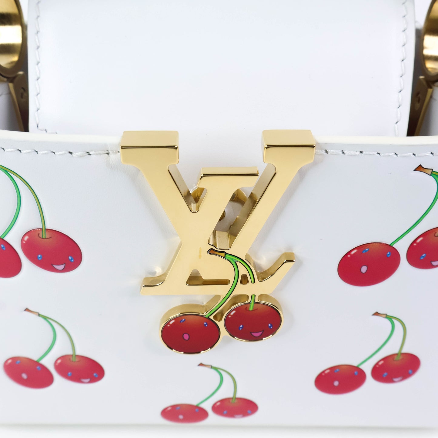 Louis Vuitton x TM Capucines Mini White Cherry