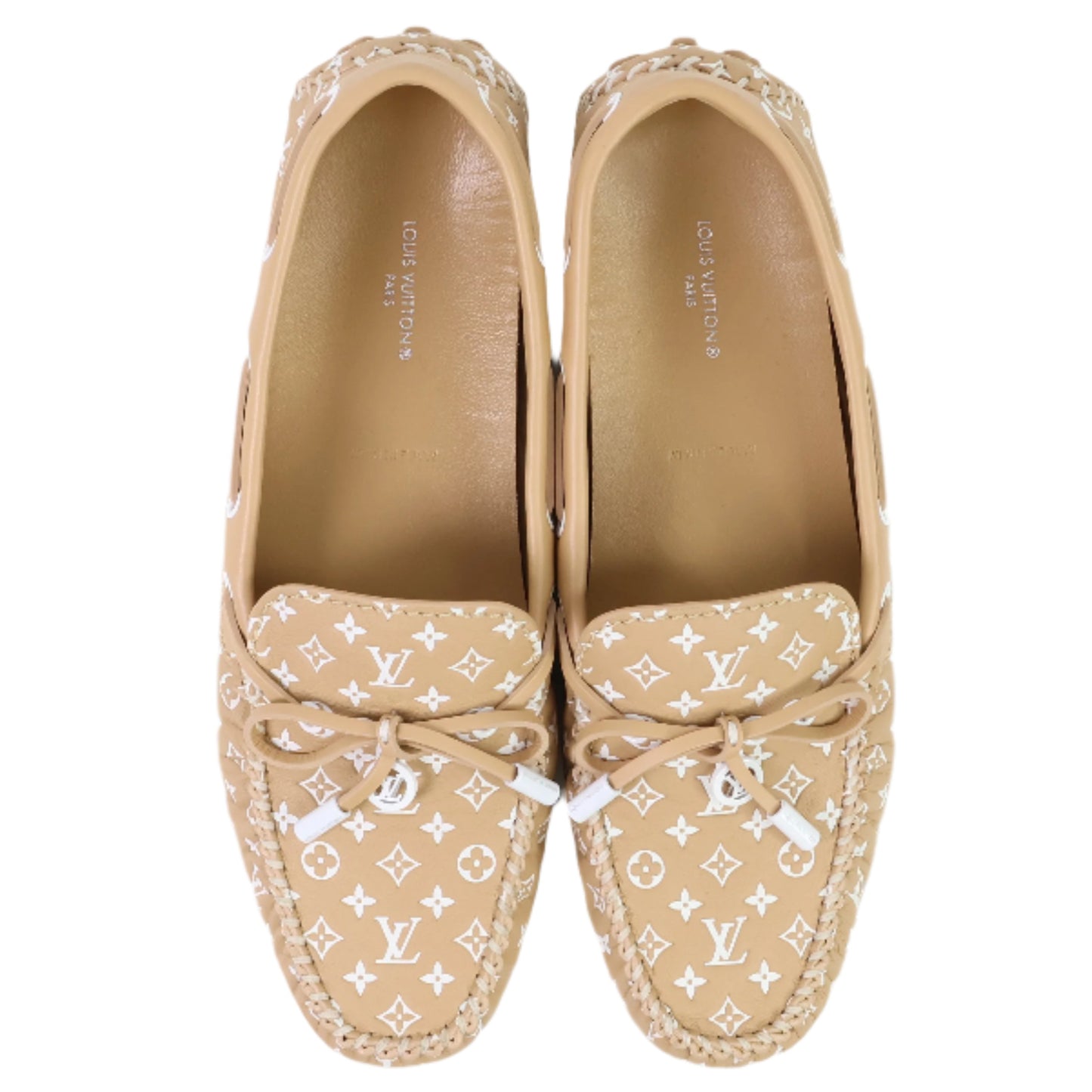 Louis Vuitton Loafers Beige Monogram 39