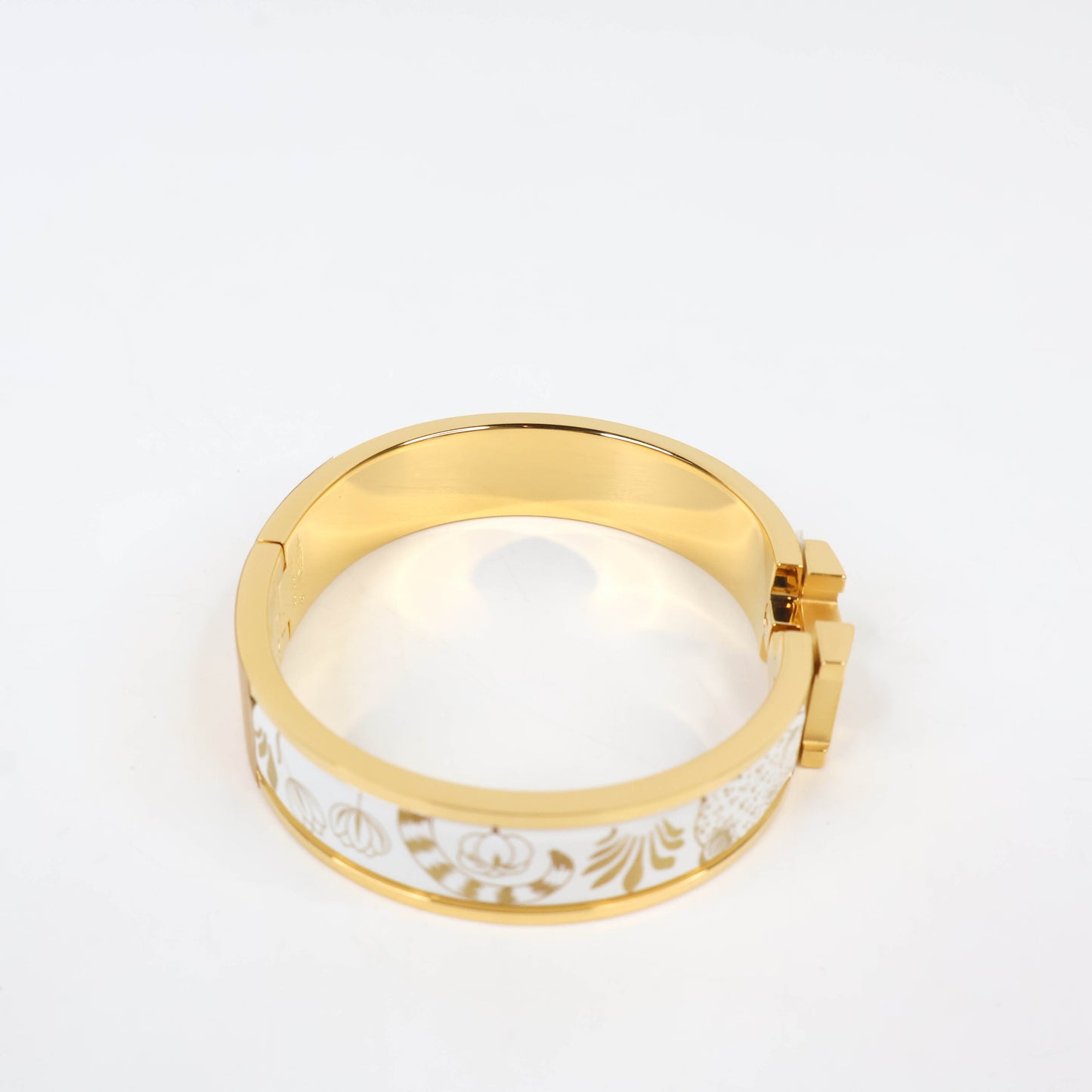 Hermes Clic H Bracelet Les Leopard GHW