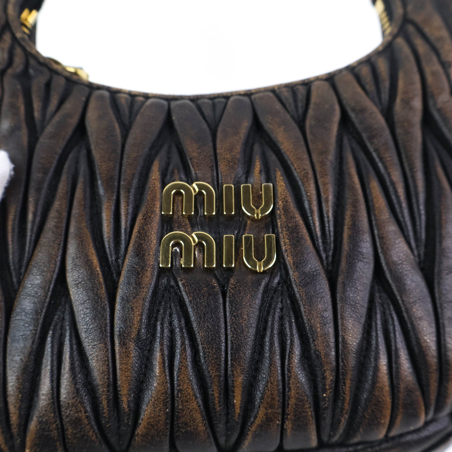 Miu Miu Wander Matelasse Coffee