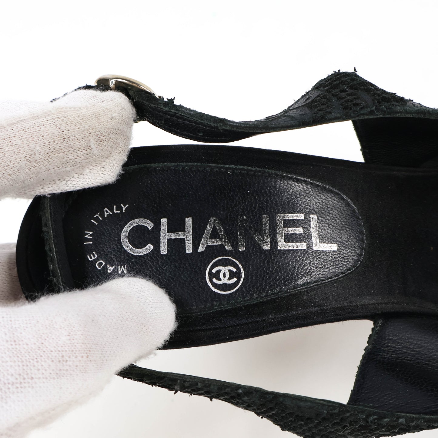Chanel Sling Back Pumps Black size 38