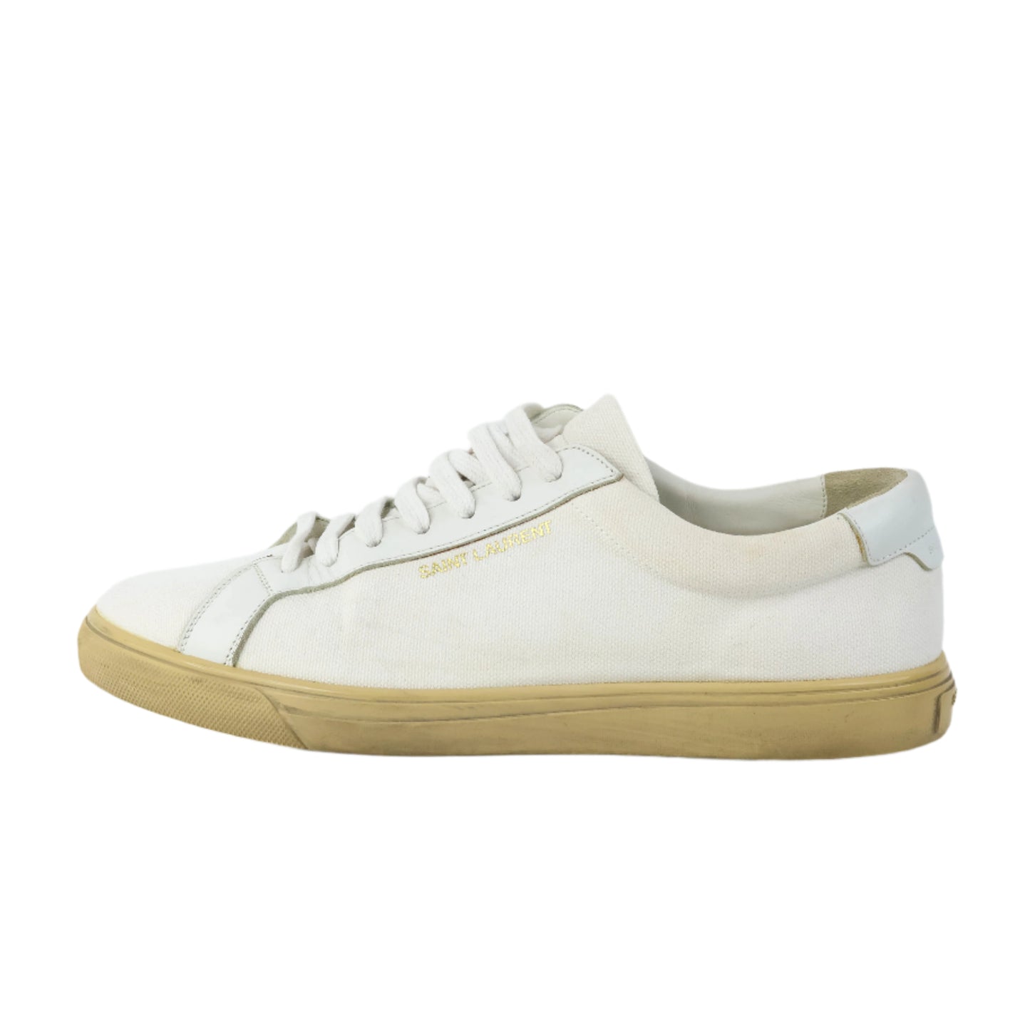 Saint Laurent Sneakers White Canvas 42