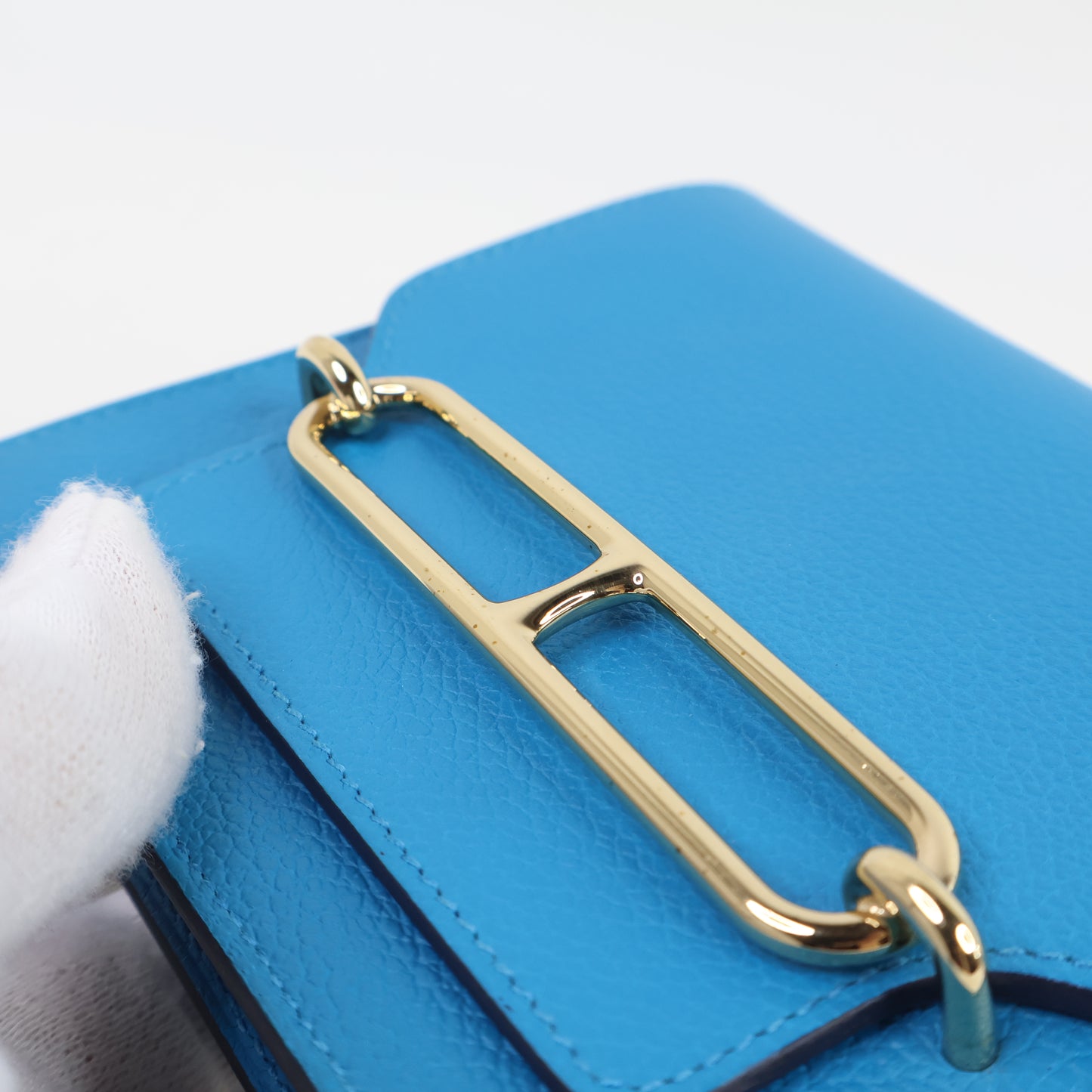 Hermes Roulis Slim Blue Frida Rose Maxico Evercolor PHW