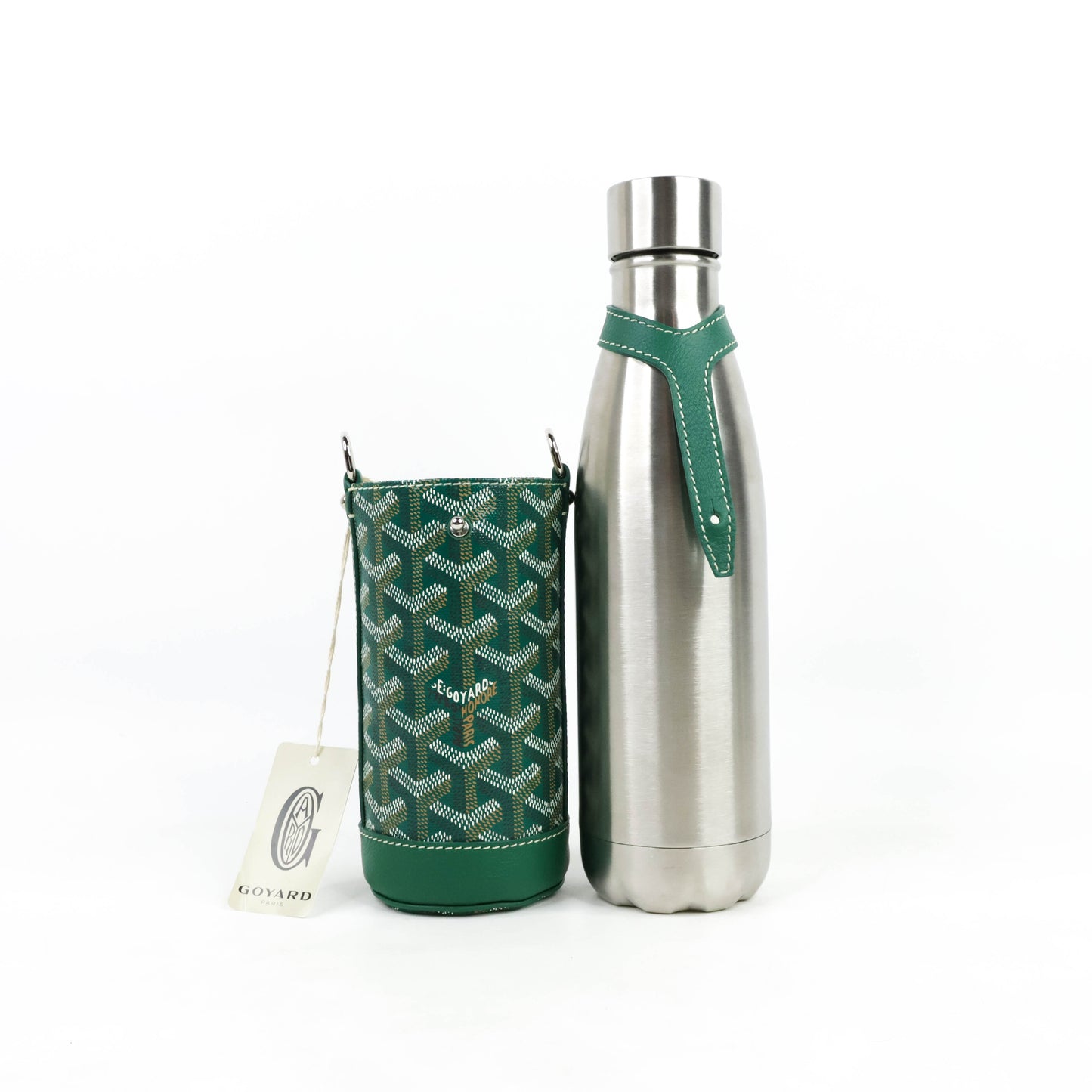 Goyard Yonne MM Case & Flask Green