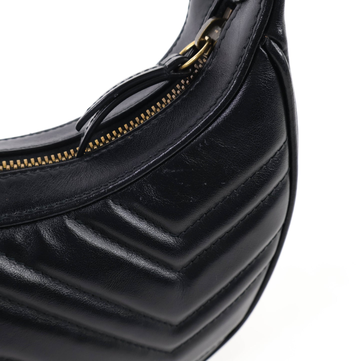 Gucci Marmont Half Moon Mini Black