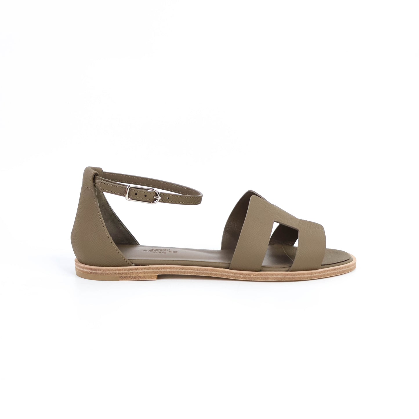 Hermes Santorini Sandals Etoupe 37