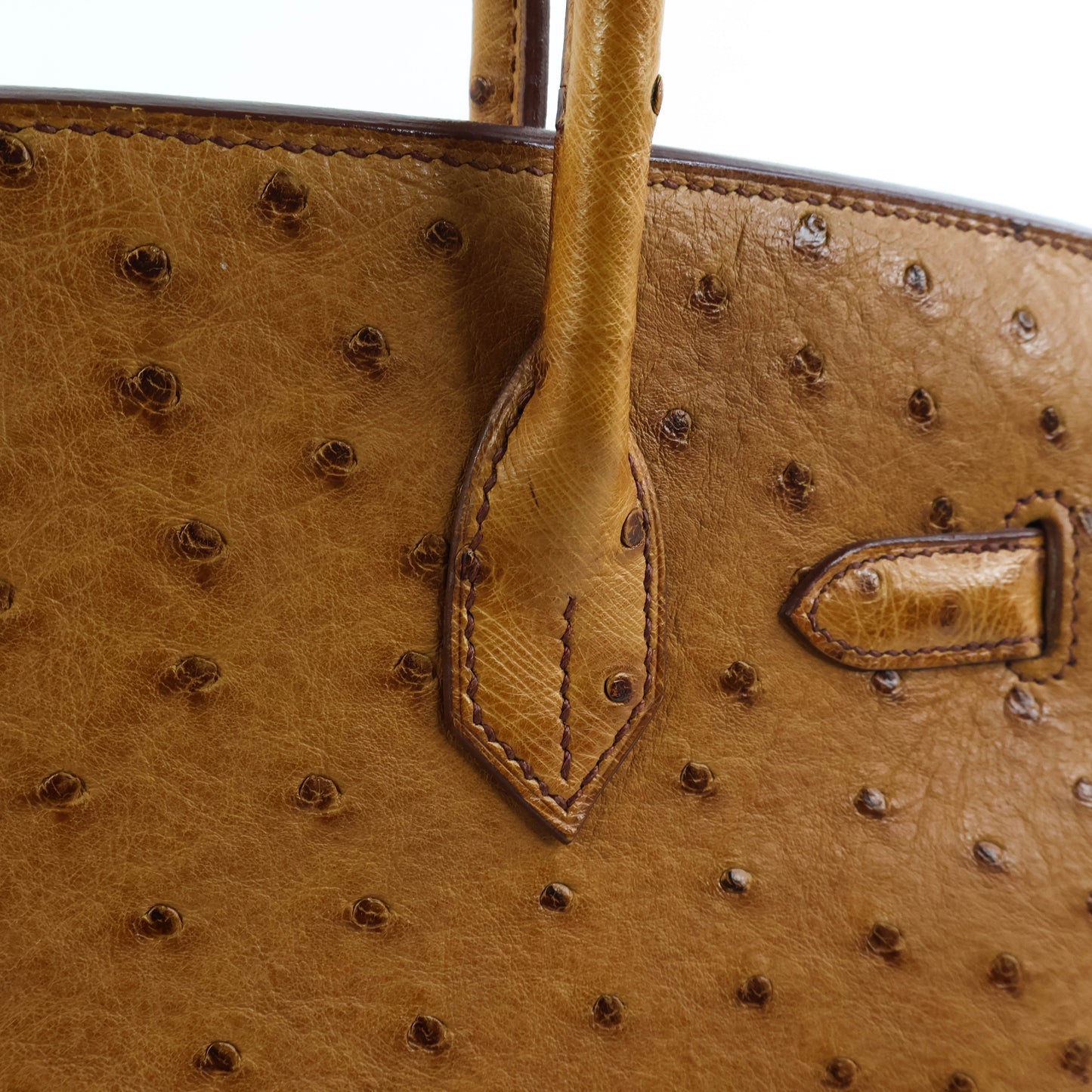 Hermes Birkin 30 Ostrich Cognac