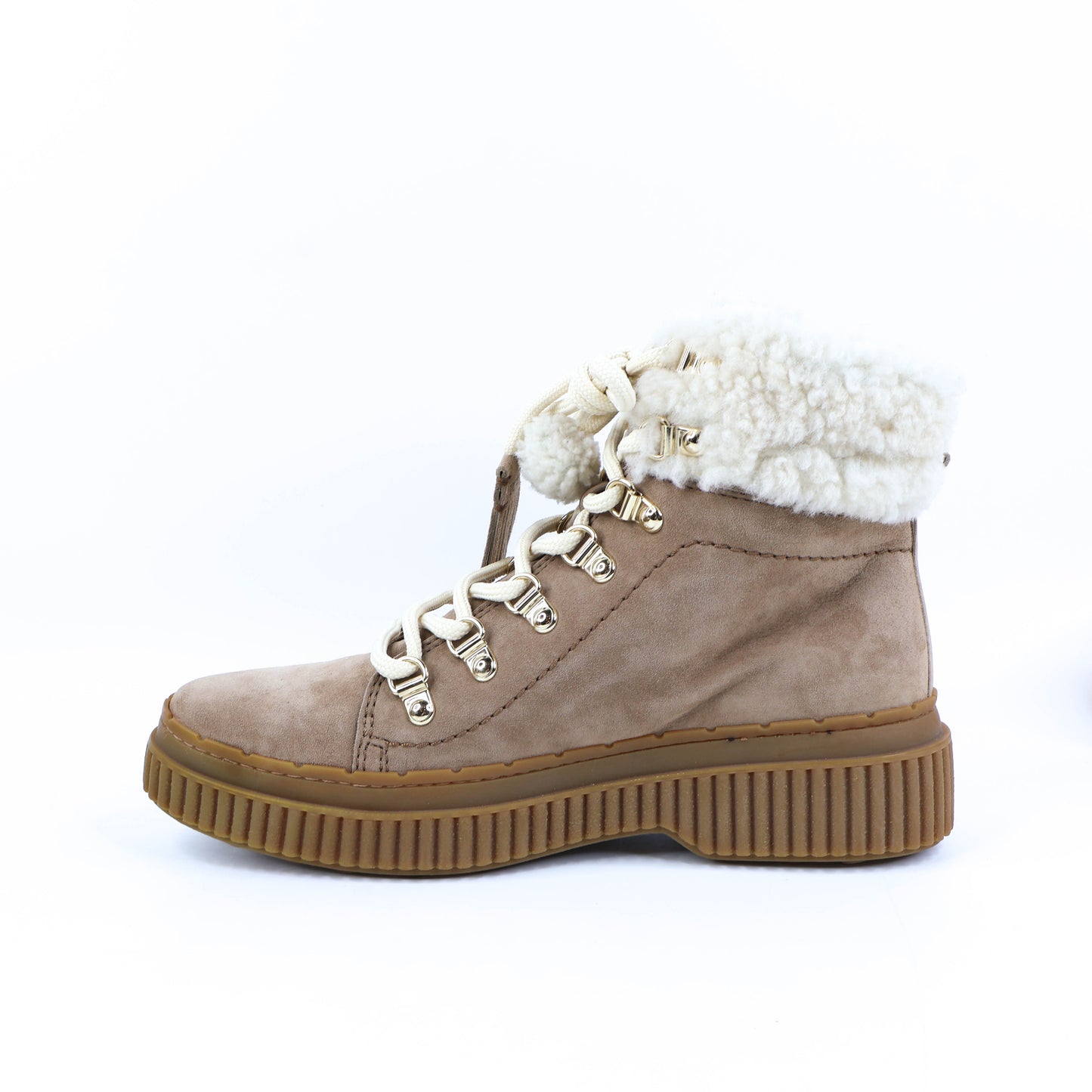 Tod's Boots Suede Wool Brown 36.5