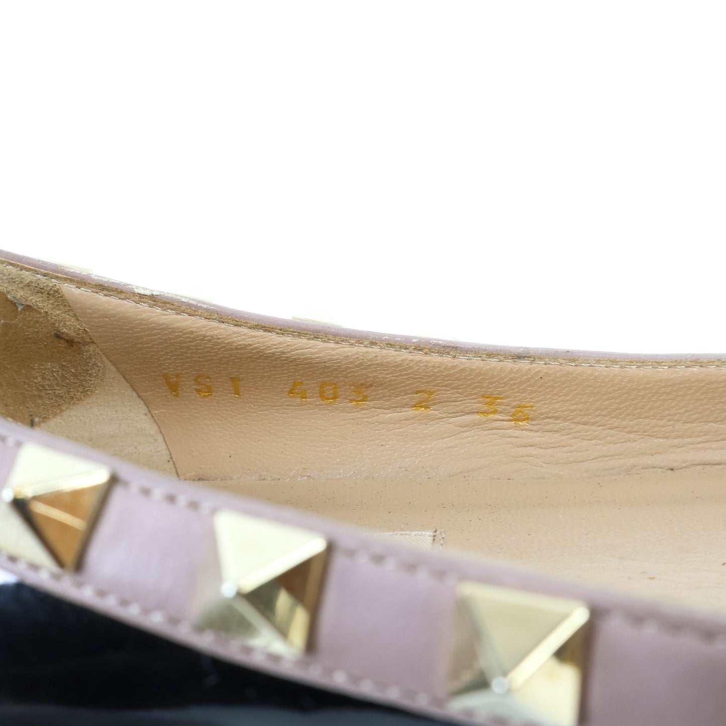 Valentino Flats Rockstud Black 36