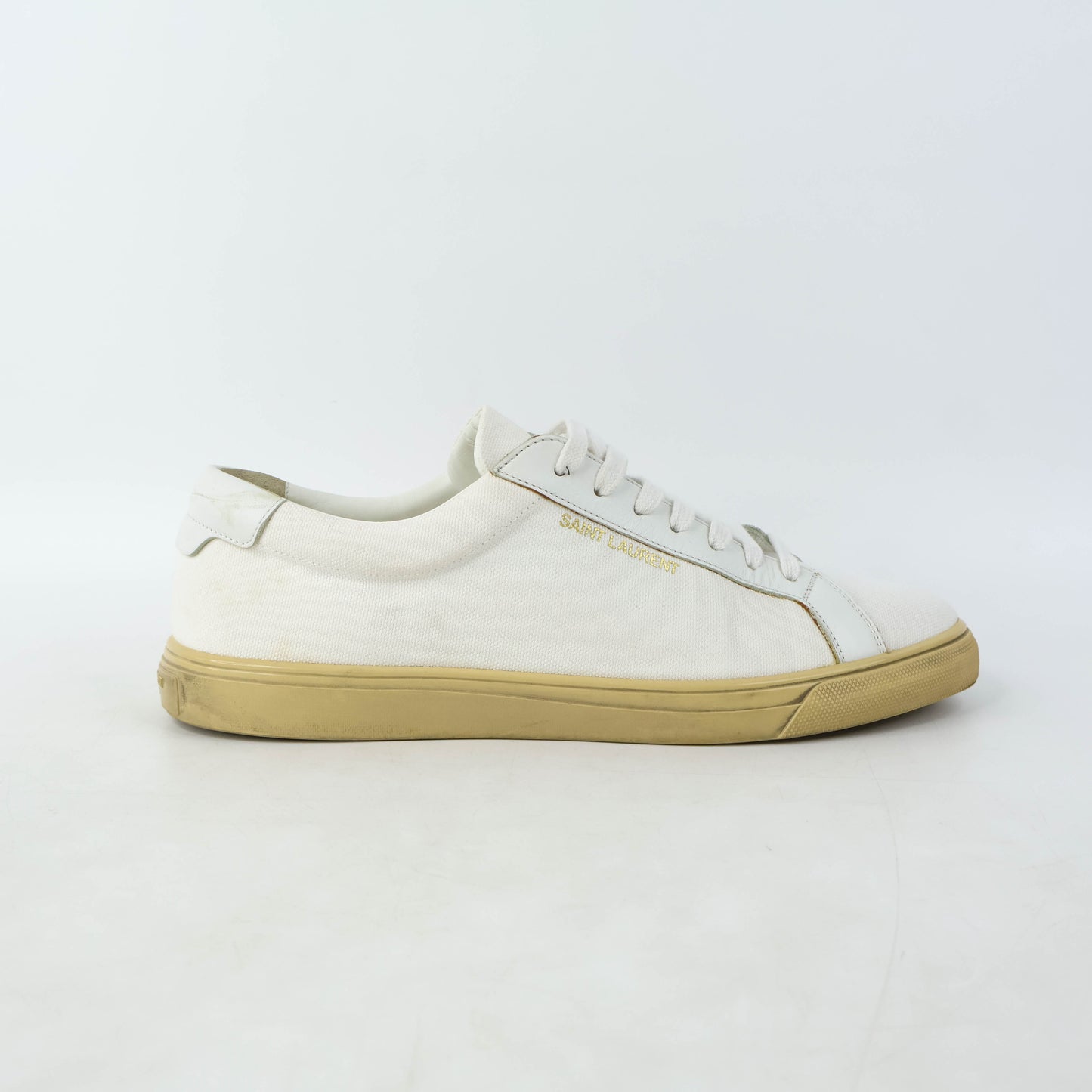 Saint Laurent Sneakers White Canvas 42
