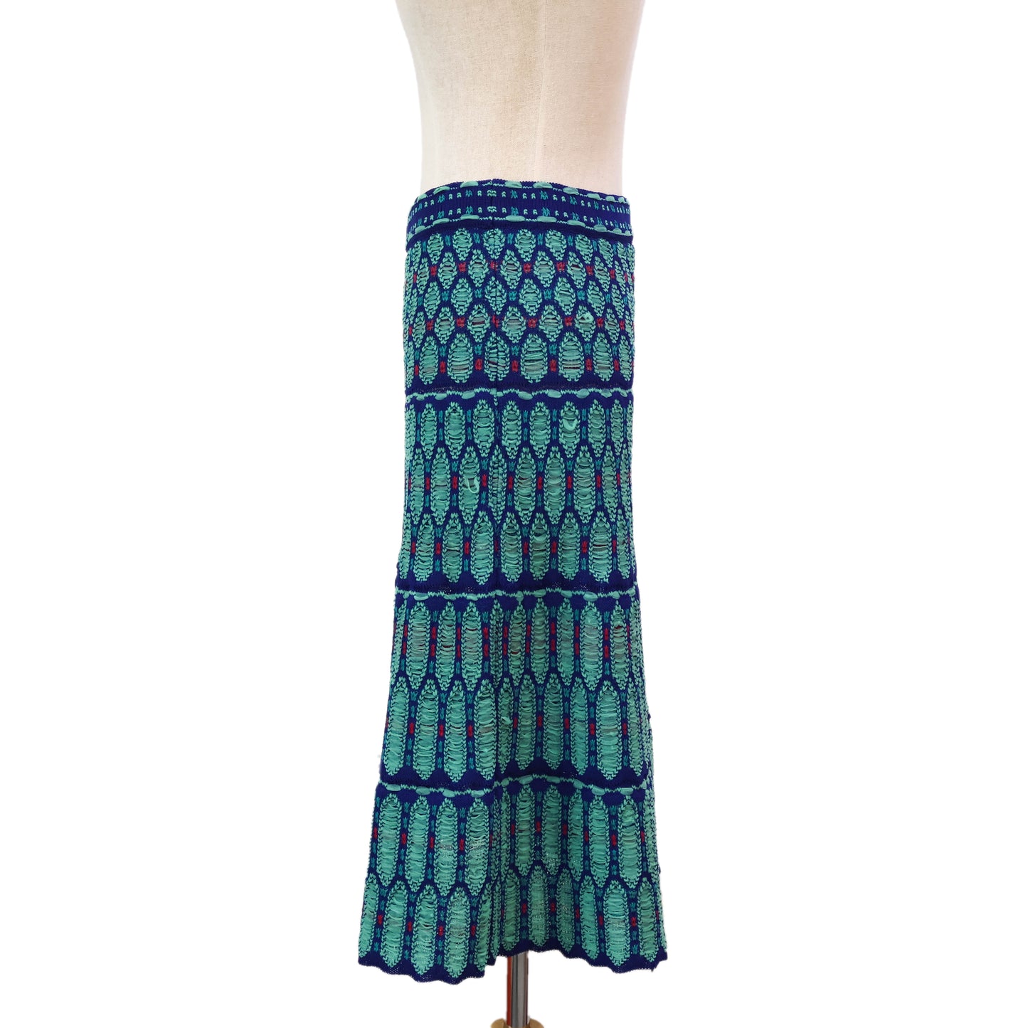 Missoni Skir Knit Green/Blue/Red 40