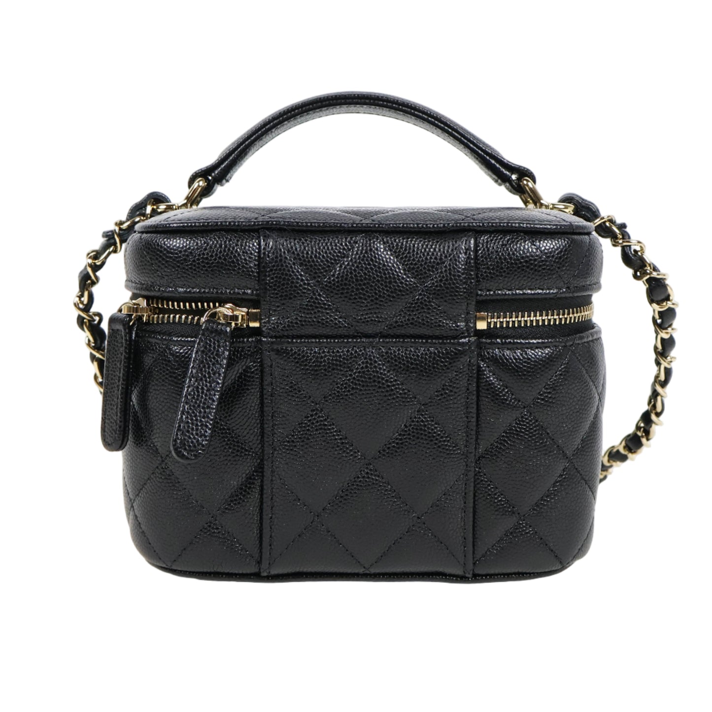Chanel Vanity Case Bag Black Caviar GHW