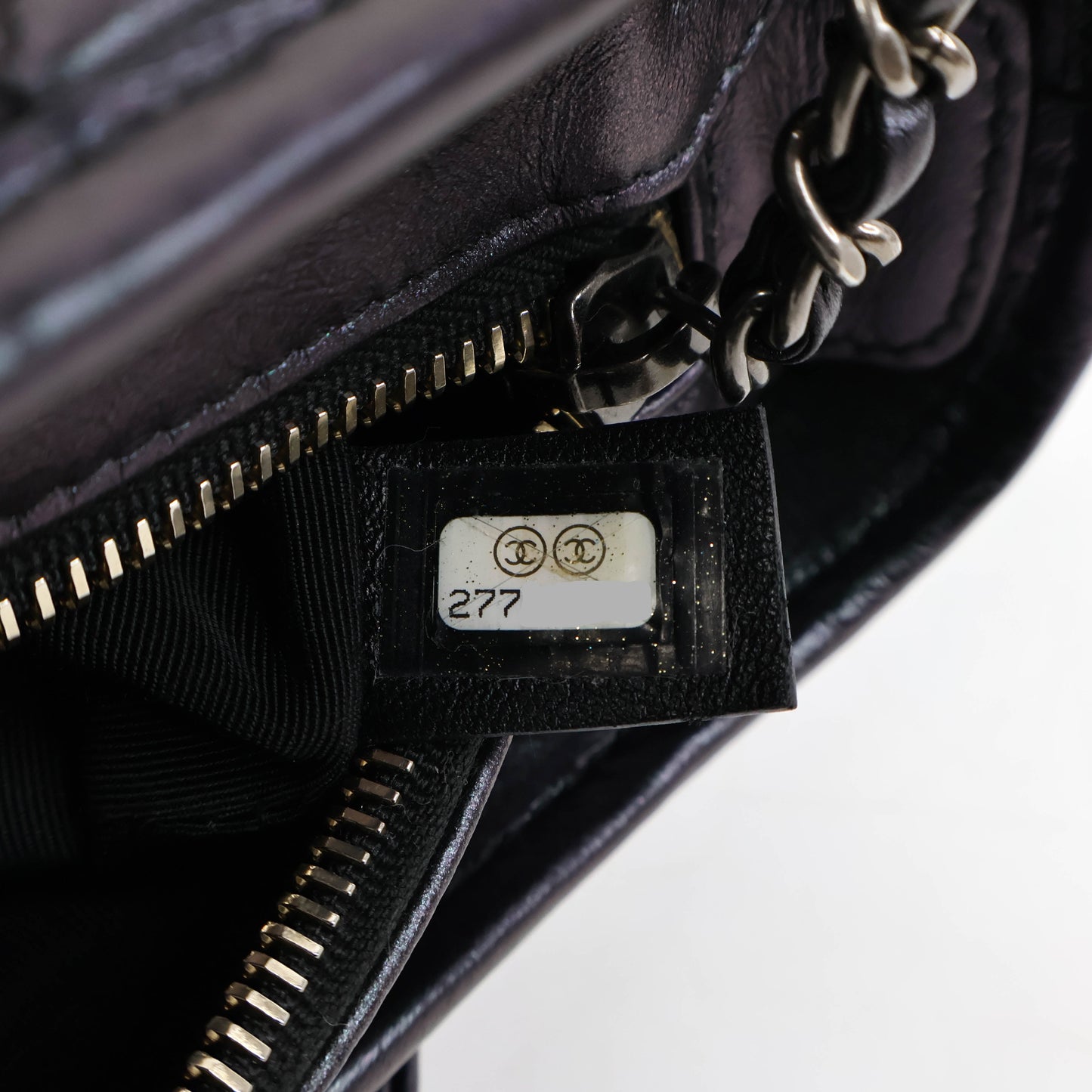 Chanel Gabrielle Small Iridescent Purple Lamb