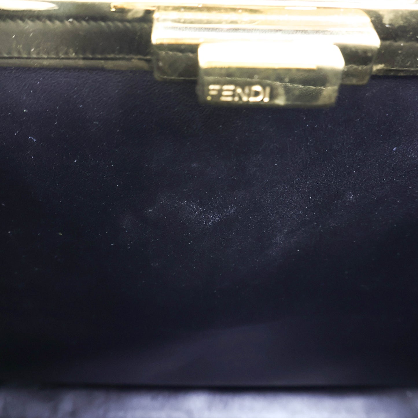 Fendi Peekaboo Medium Black Stud Gold