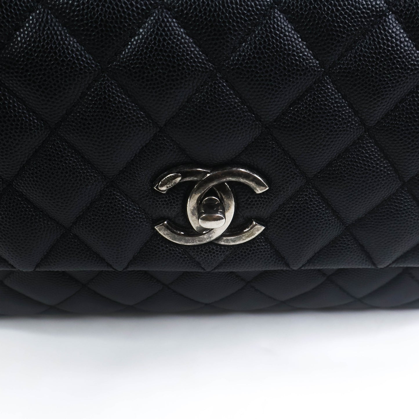 Chanel Coco Handle Medium Black Caviar