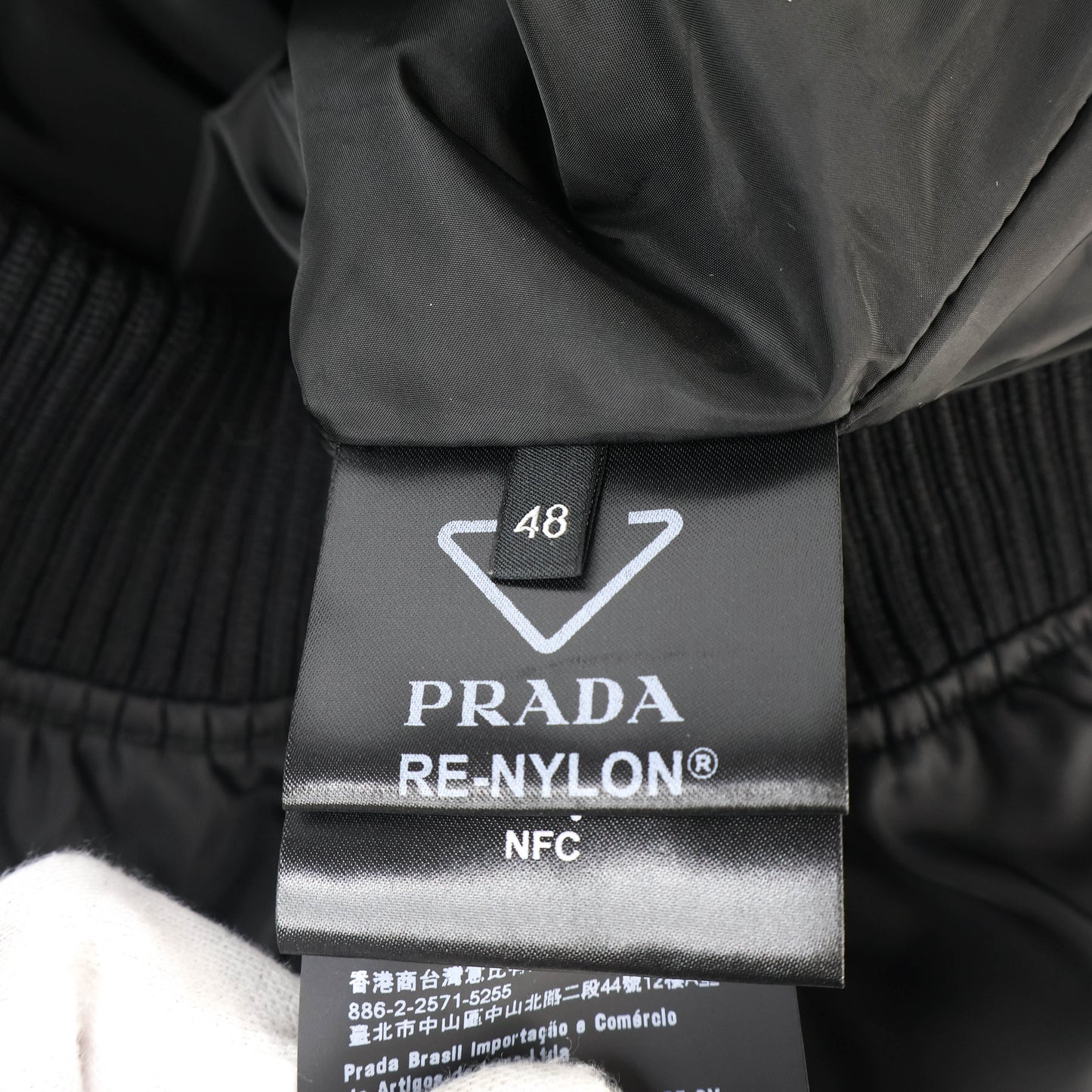 Prada Jacket Bomber Re Nylon Black