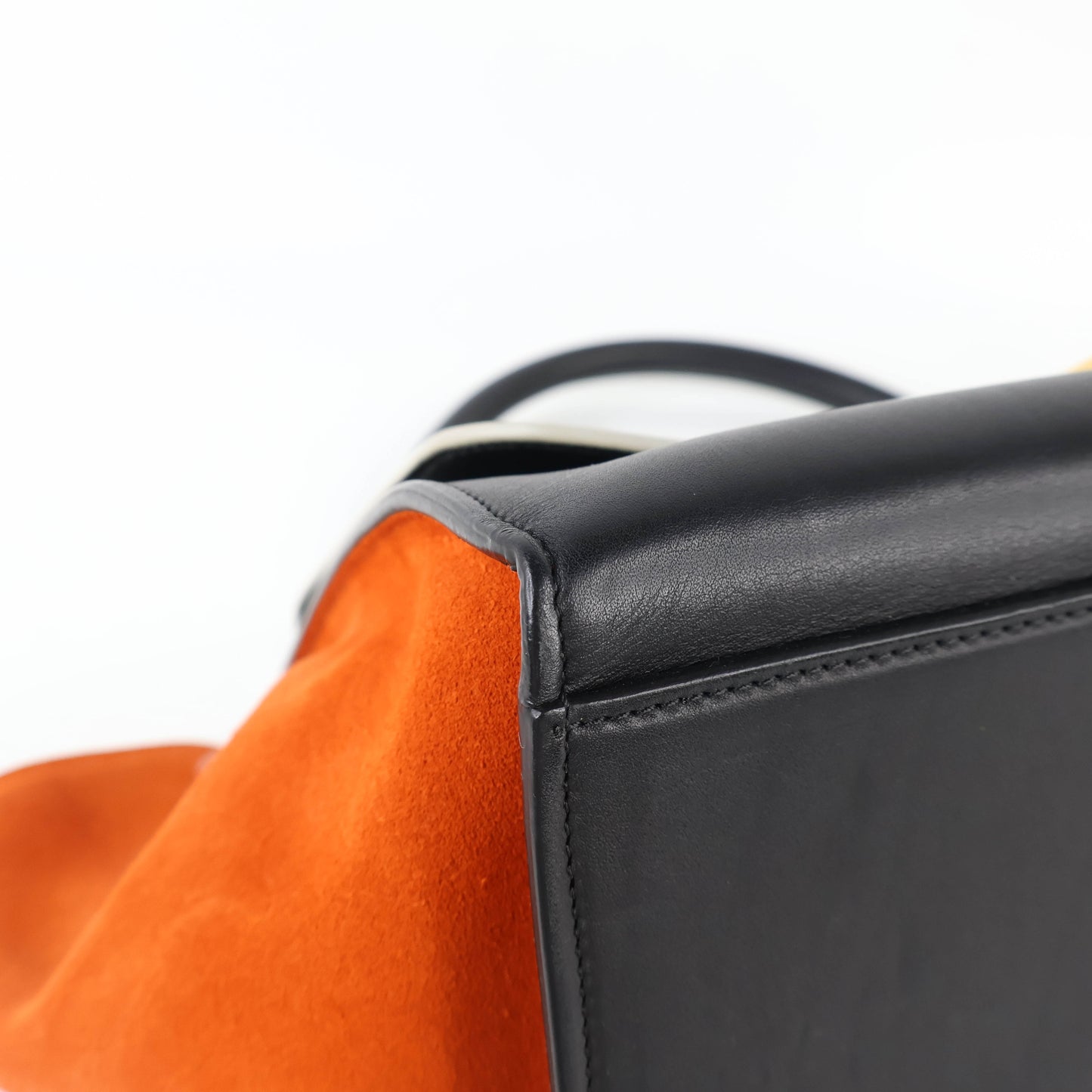 Celine Trapeze Small burnt Orange/Black/White