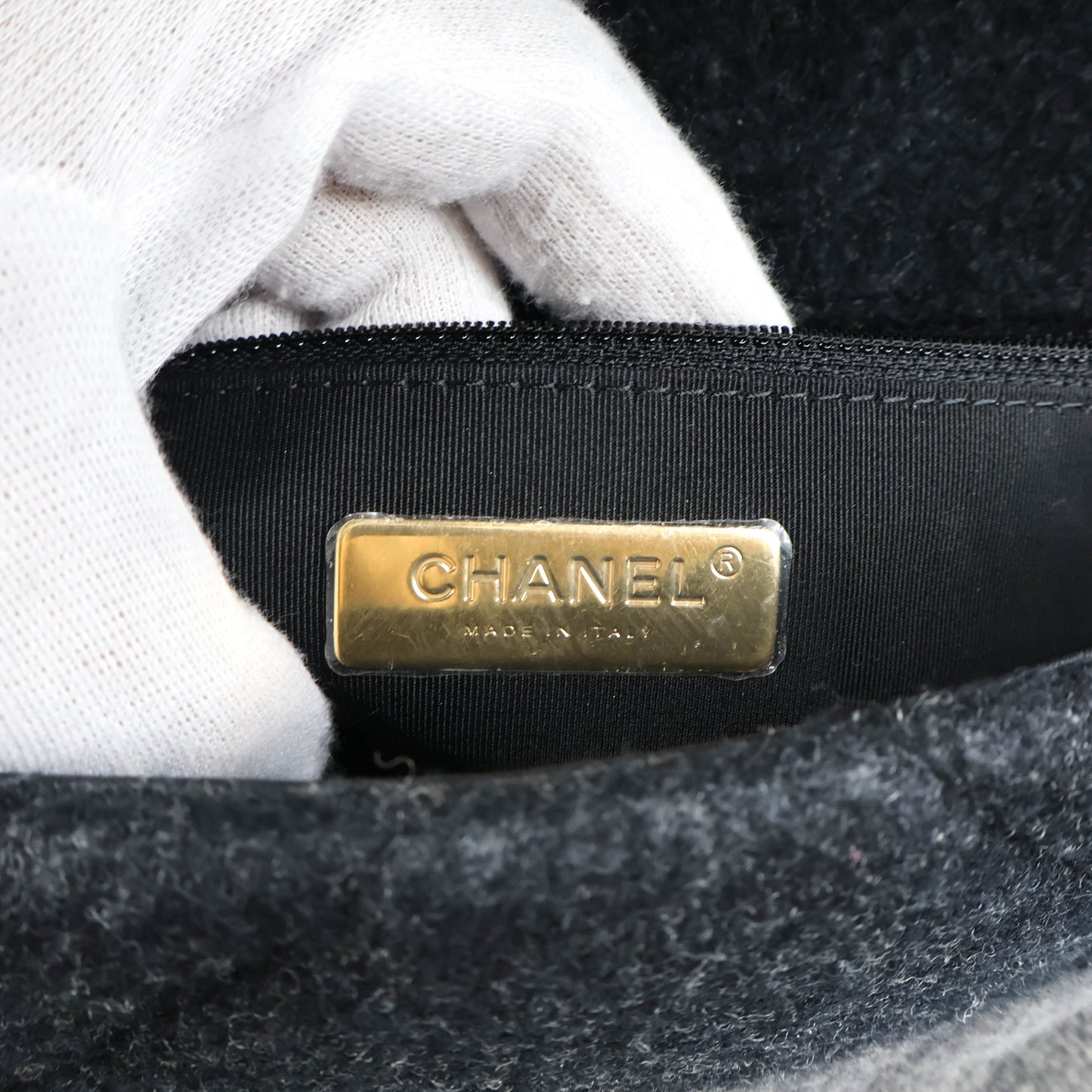 Chanel 19 Wool Ombre Grey