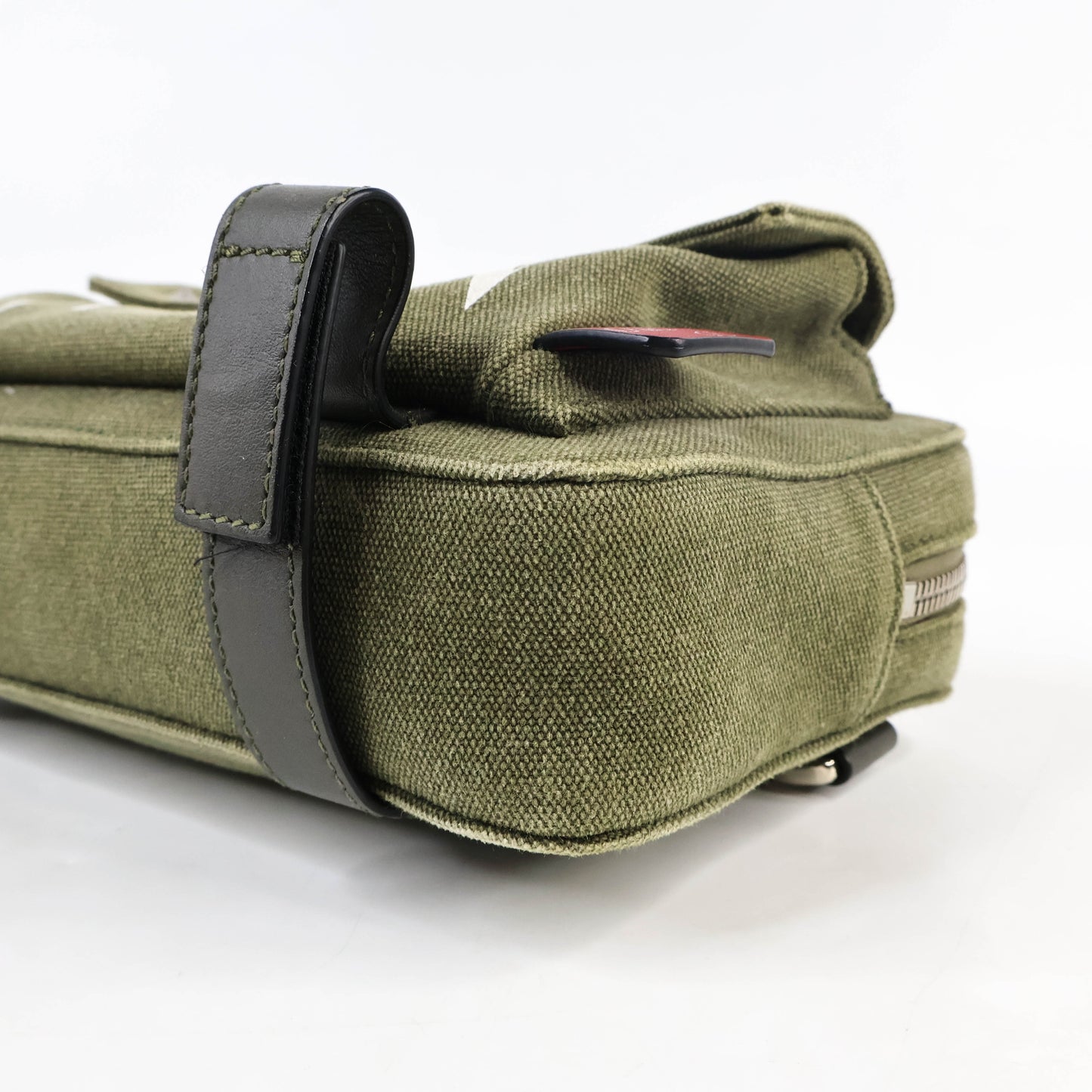 Valentino Crossbody Bag Canvas Khaki