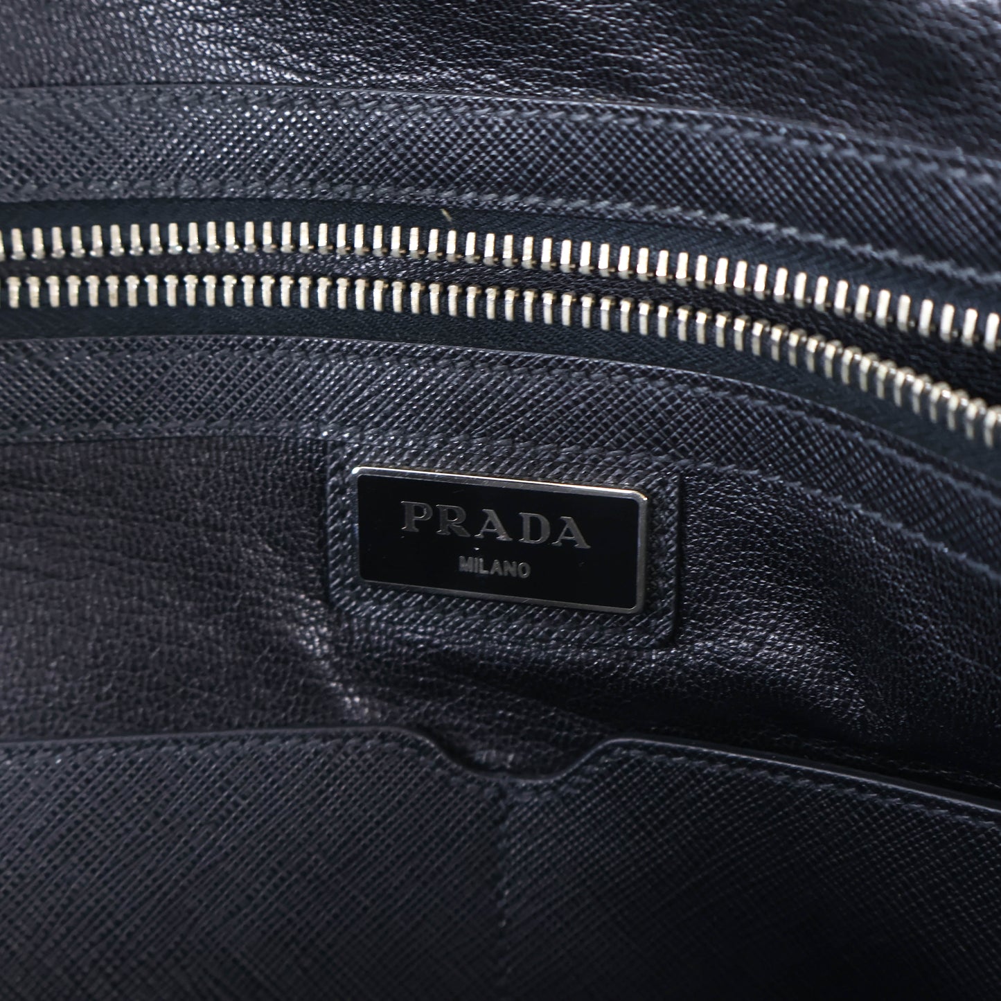 Prada Briefcase Saffiano Blue