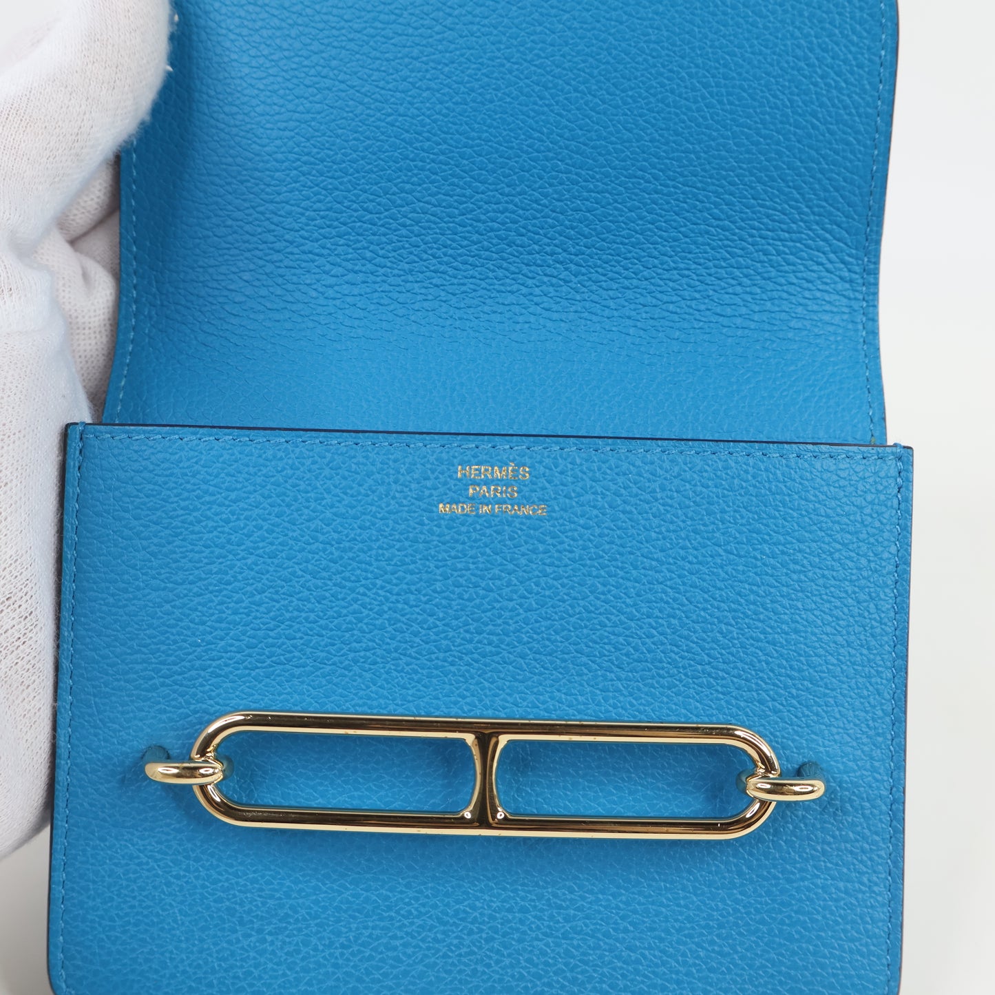 Hermes Roulis Slim Blue Frida Rose Maxico Evercolor PHW