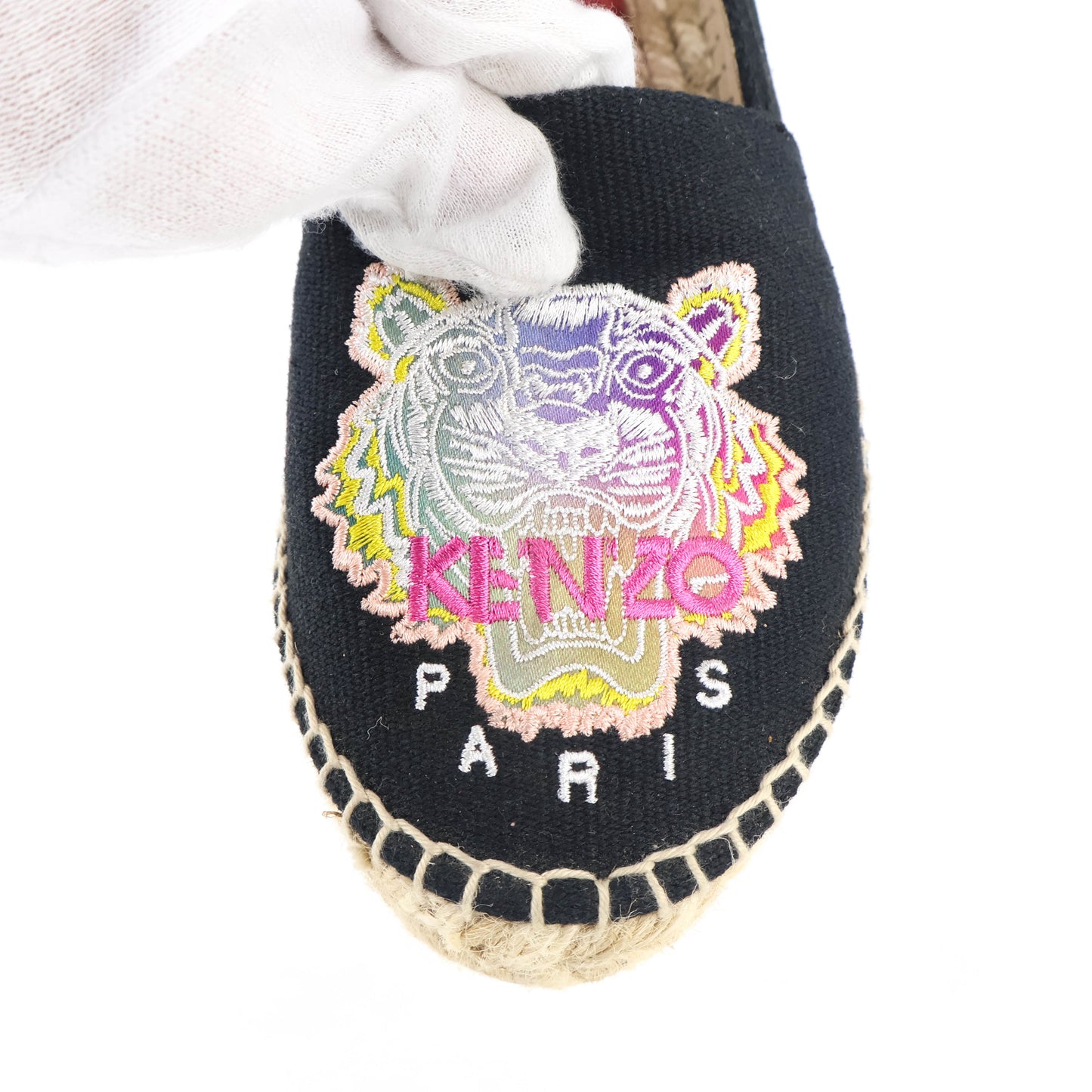 Kenzo Espadrille Black Canvas 36