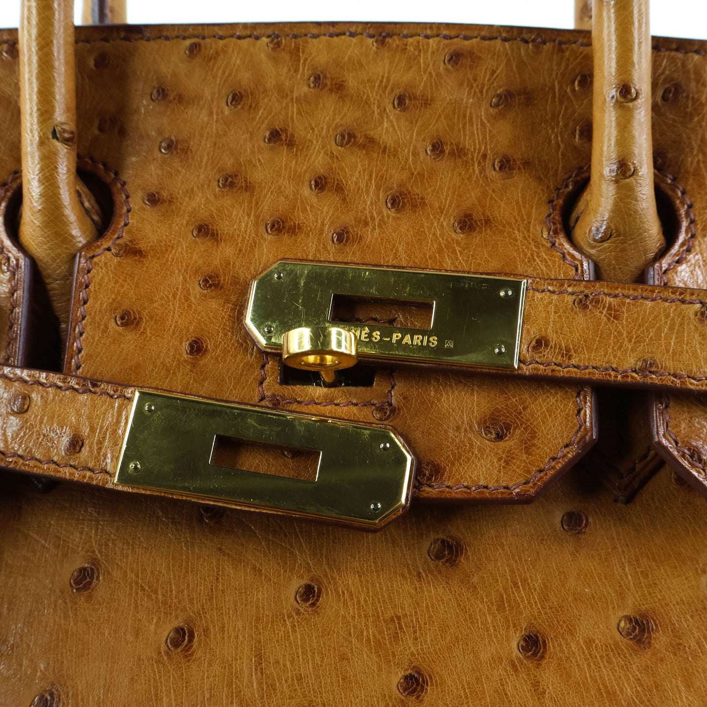 Hermes Birkin 30 Ostrich Cognac