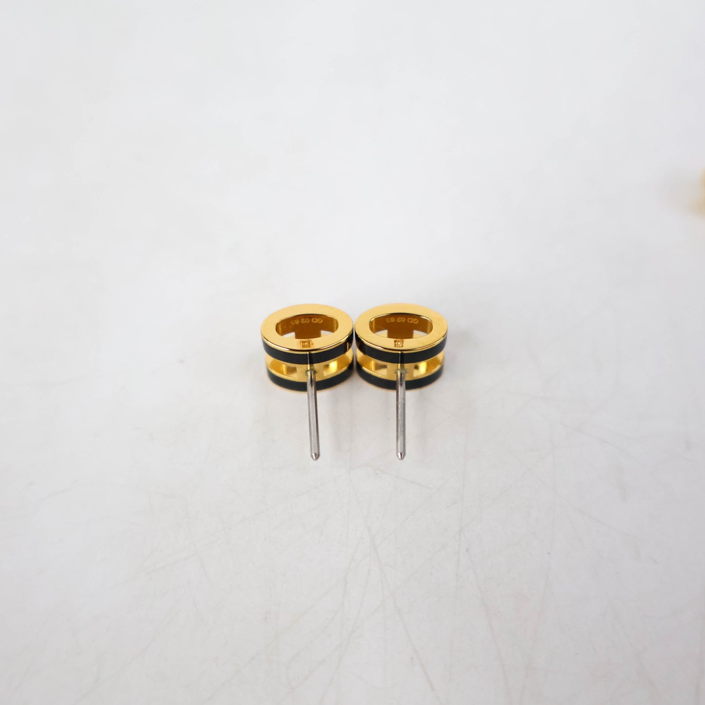 Hermes Mini Pop H Earrings Black GHW