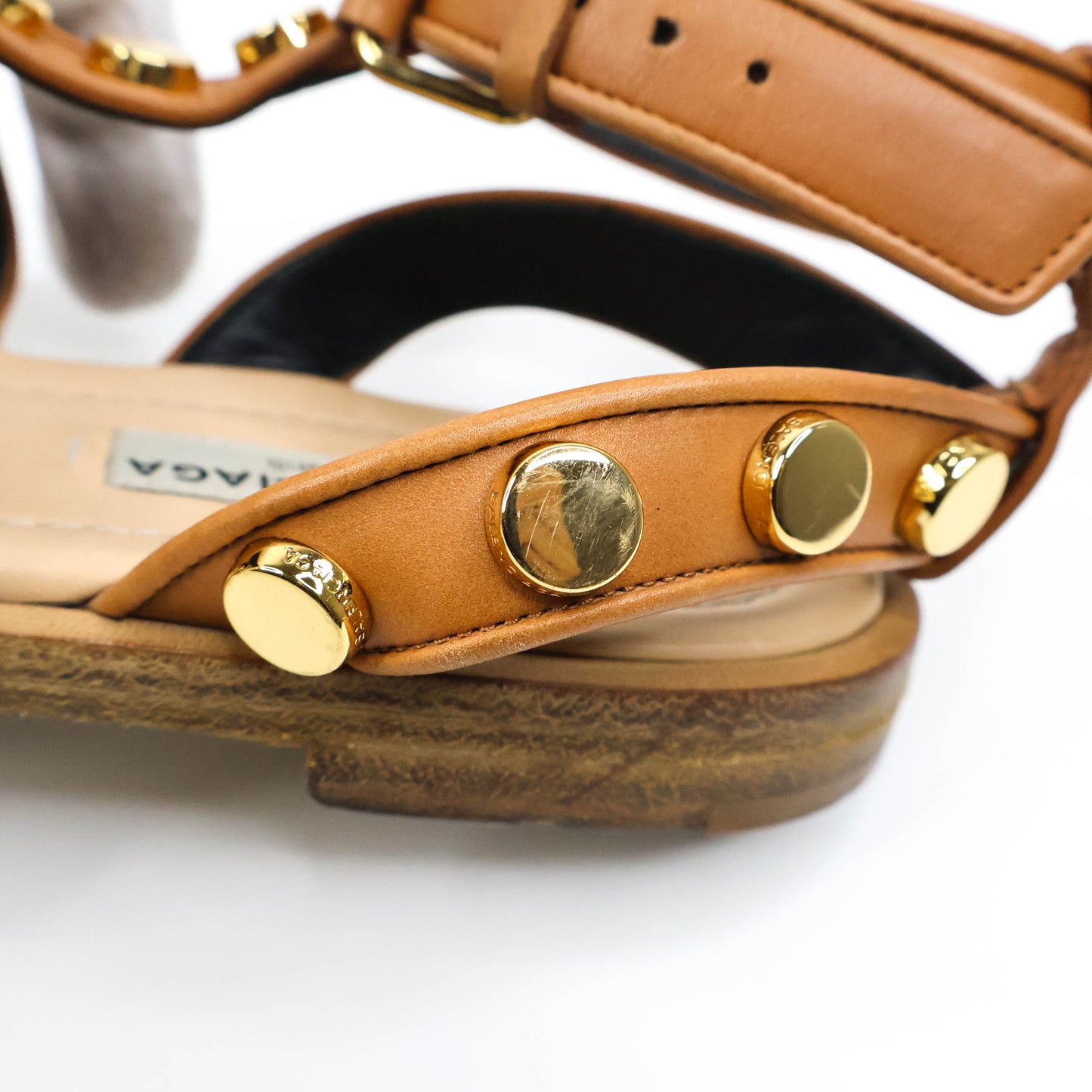 Balenciaga Gladiator Flat Brown 37