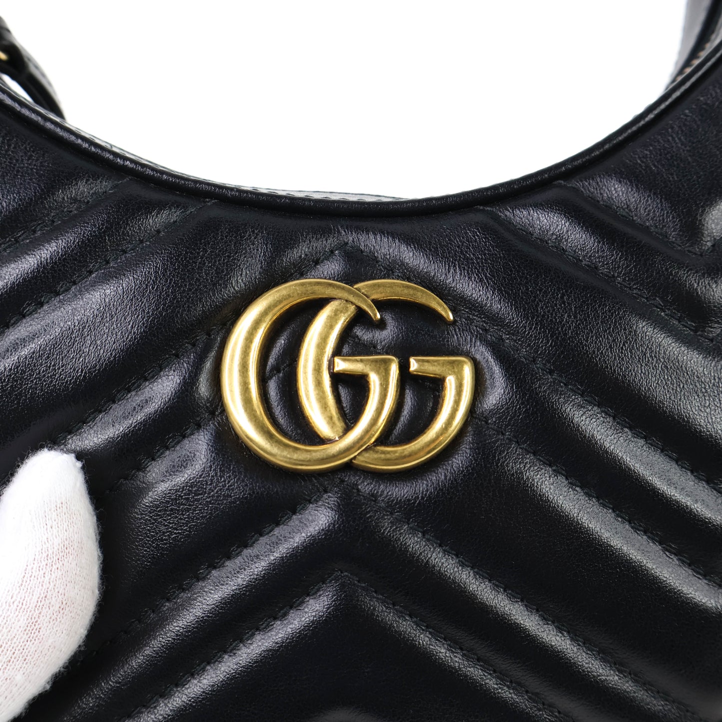 Gucci Marmont Half Moon Mini Black