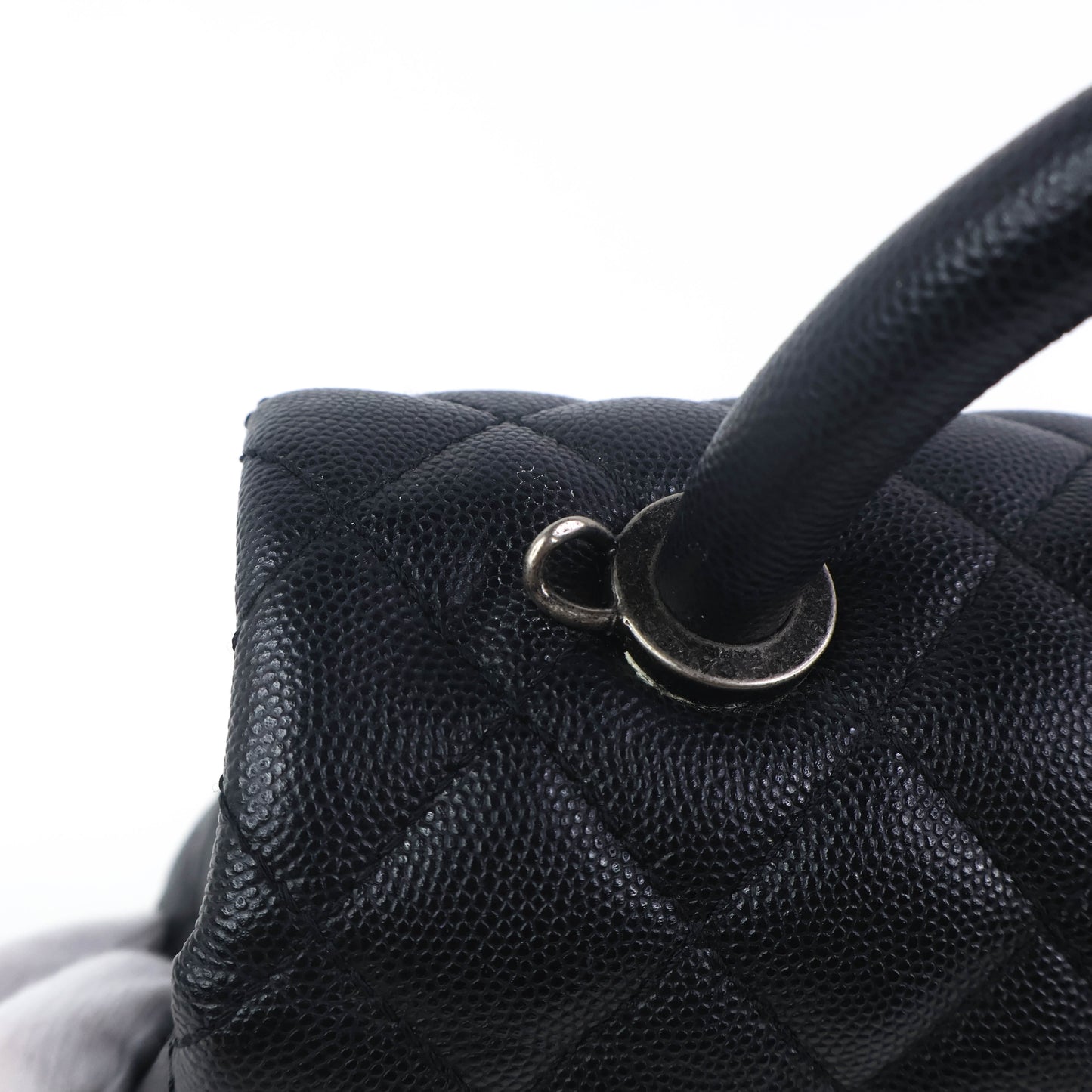 Chanel Coco Handle Medium Black Caviar