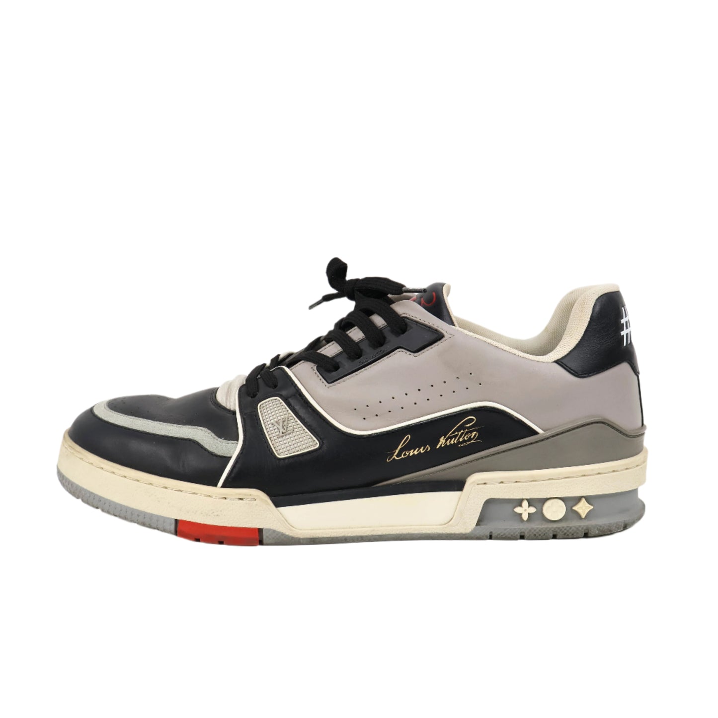 Louis Vuitton Trainer Sneakers Low Black/Grey 9