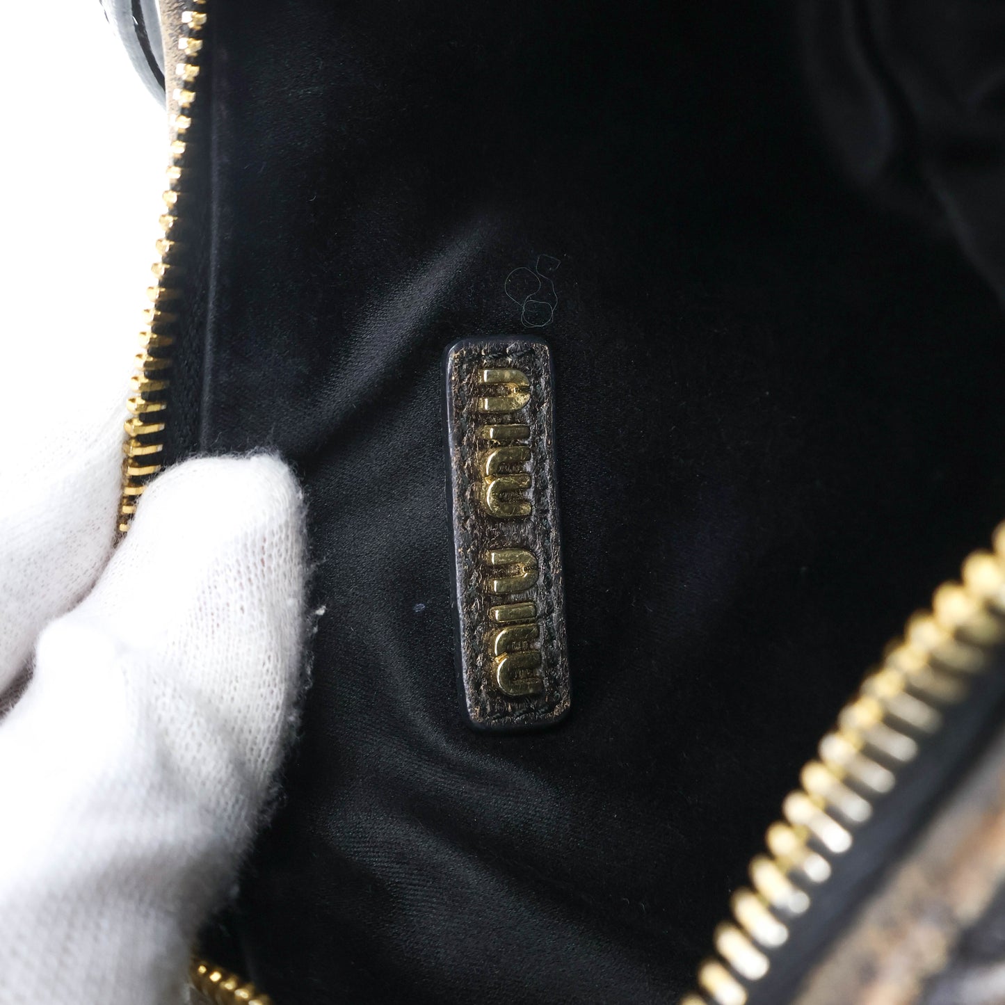 Miu Miu Wander Matelasse Coffee