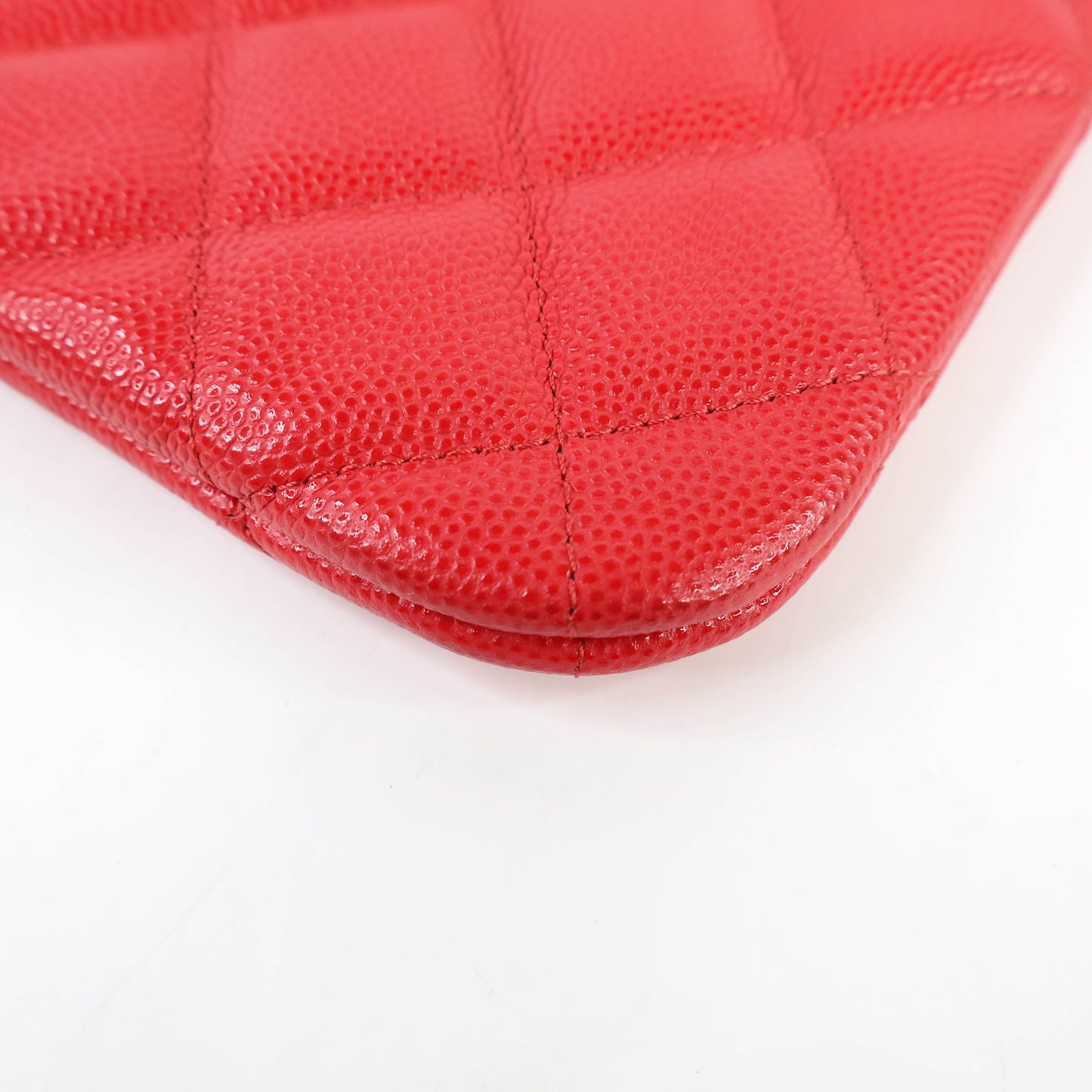 Chanel Classic Medium Clutch Red Lamb GHW