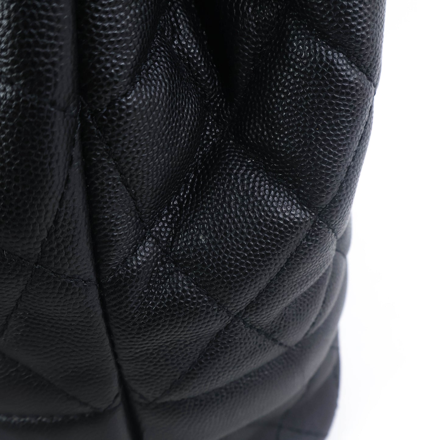 Chanel Drawstring Bag Black Caviar